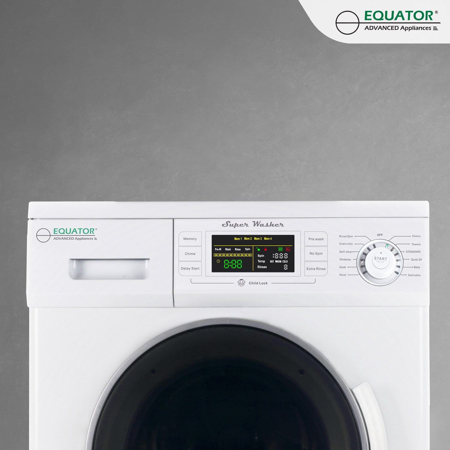 Equator Advanced Appliances EW824 N + ED860 Combo-Washer-And-Dryer - View #3