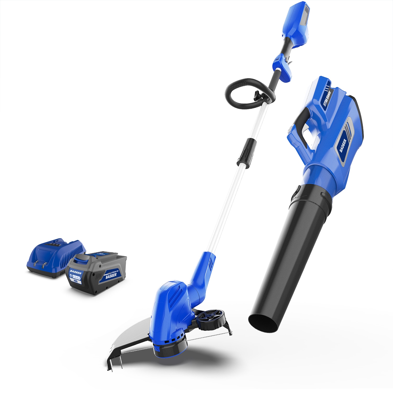 Wild Badger Power WBP40VTAB 40 Volt 40-volt Cordless Battery String Trimmer and Leaf Blower Combo Kit 2.5 Ah (Battery & Charger Included)