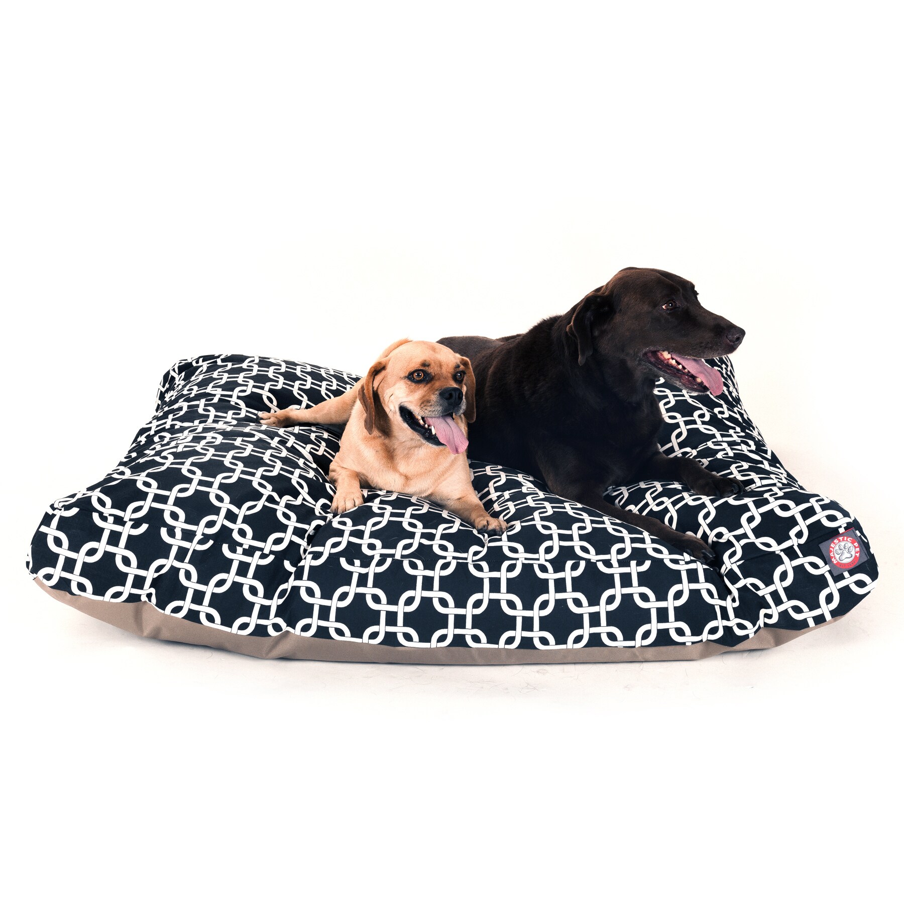 Majestic Pet Products 788995504306 Rectangular Black Polyester Pillow Dog Bed ( Extra Large)