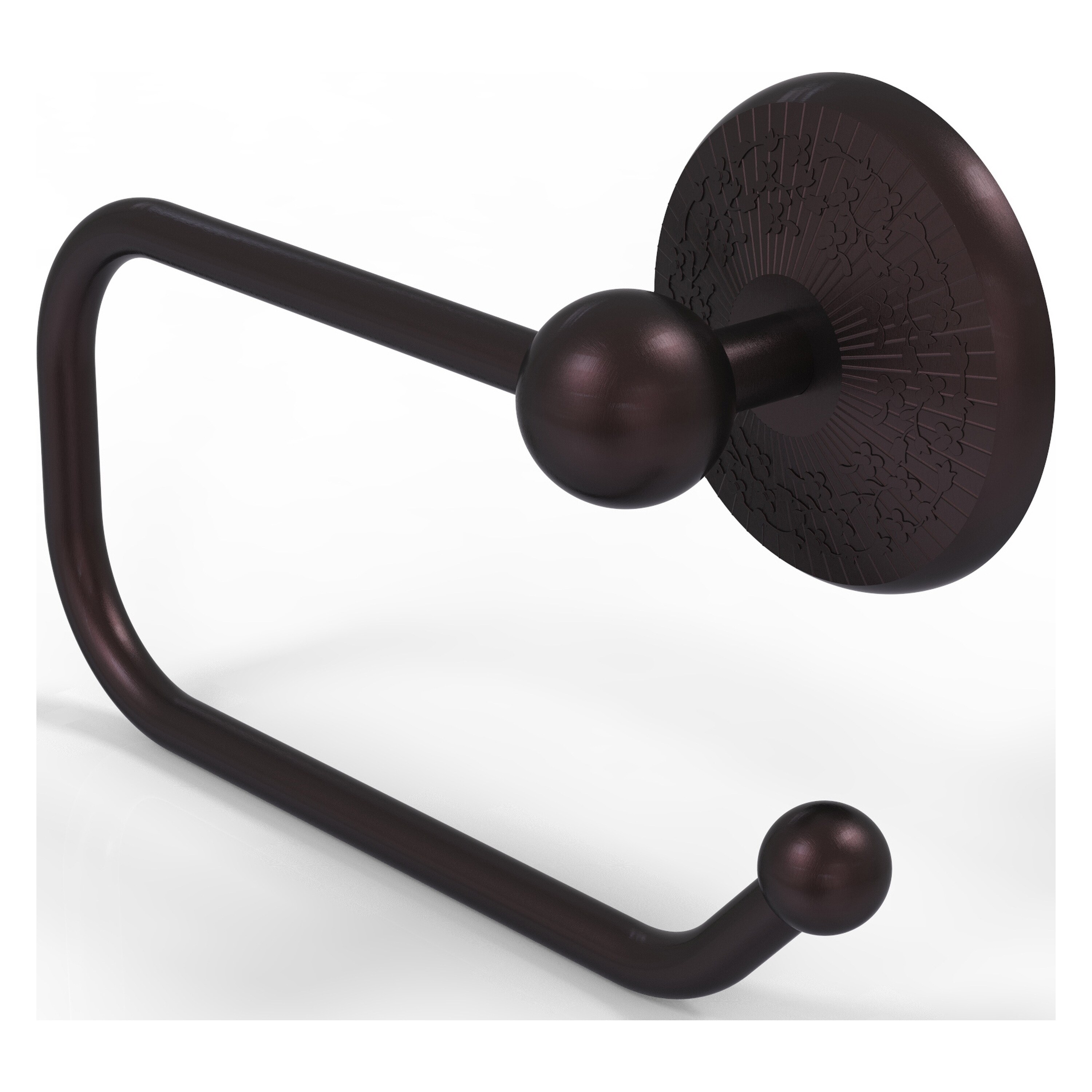 Allied Brass PMC-24E-ABZ Prestige Monte Carlo Antique Bronze Wall mount Single post Toilet Paper Holder 1 -Rolls with Storage