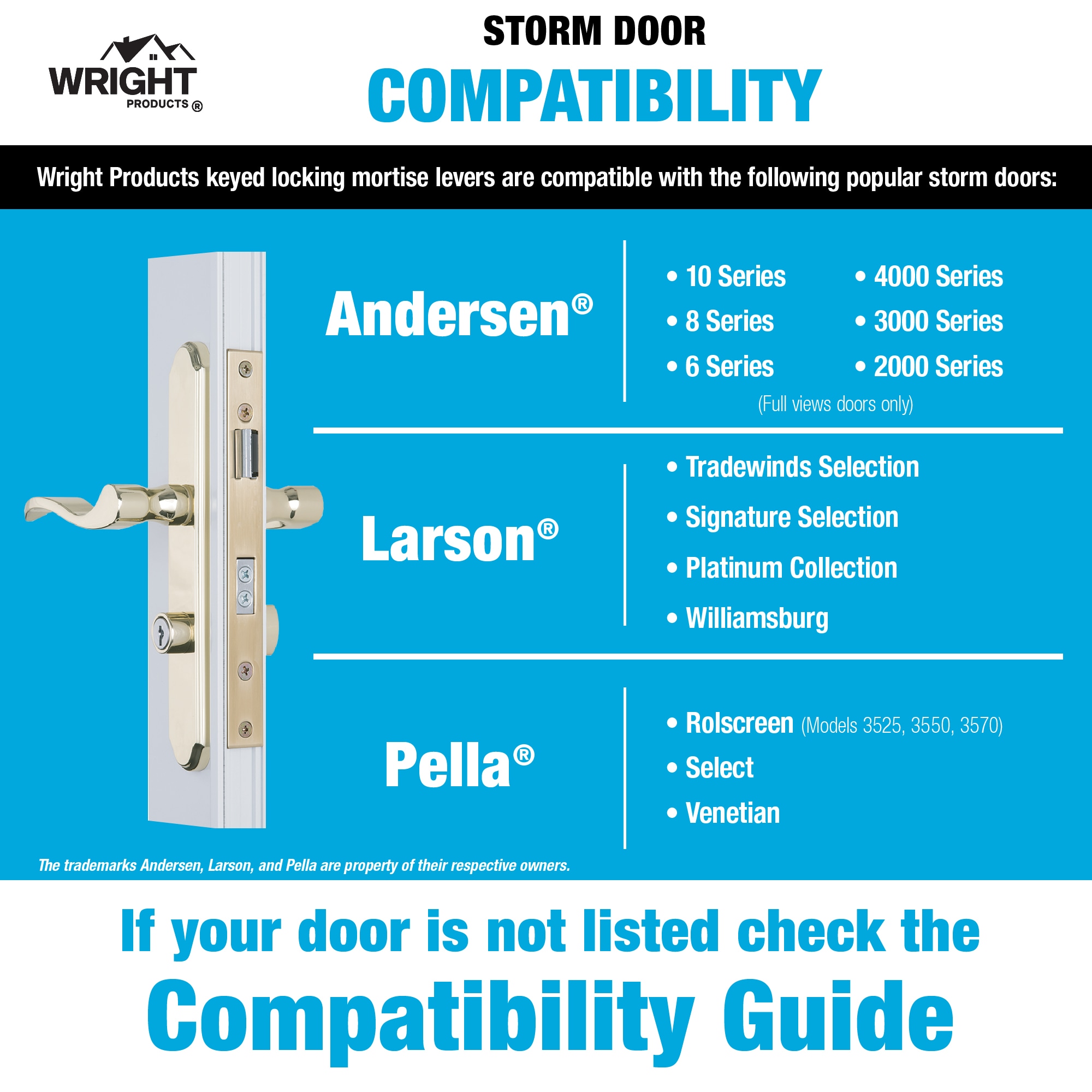 WRIGHT PRODUCTS VMT117MB Screen-Storm-Door-Handles - View #3
