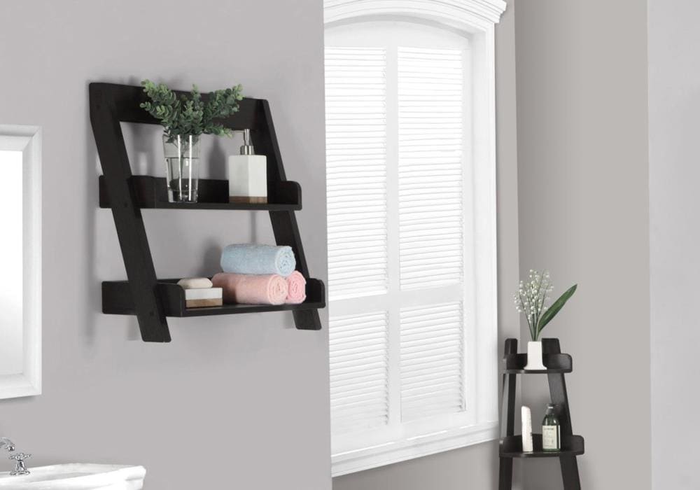 Monarch Specialties I 3439 Bathroom-Shelves - View #2