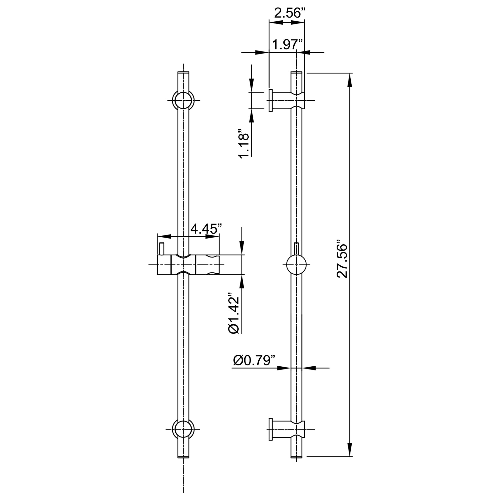 Nestfair KPS91001B Showerhead-Bar-Panels - View #5