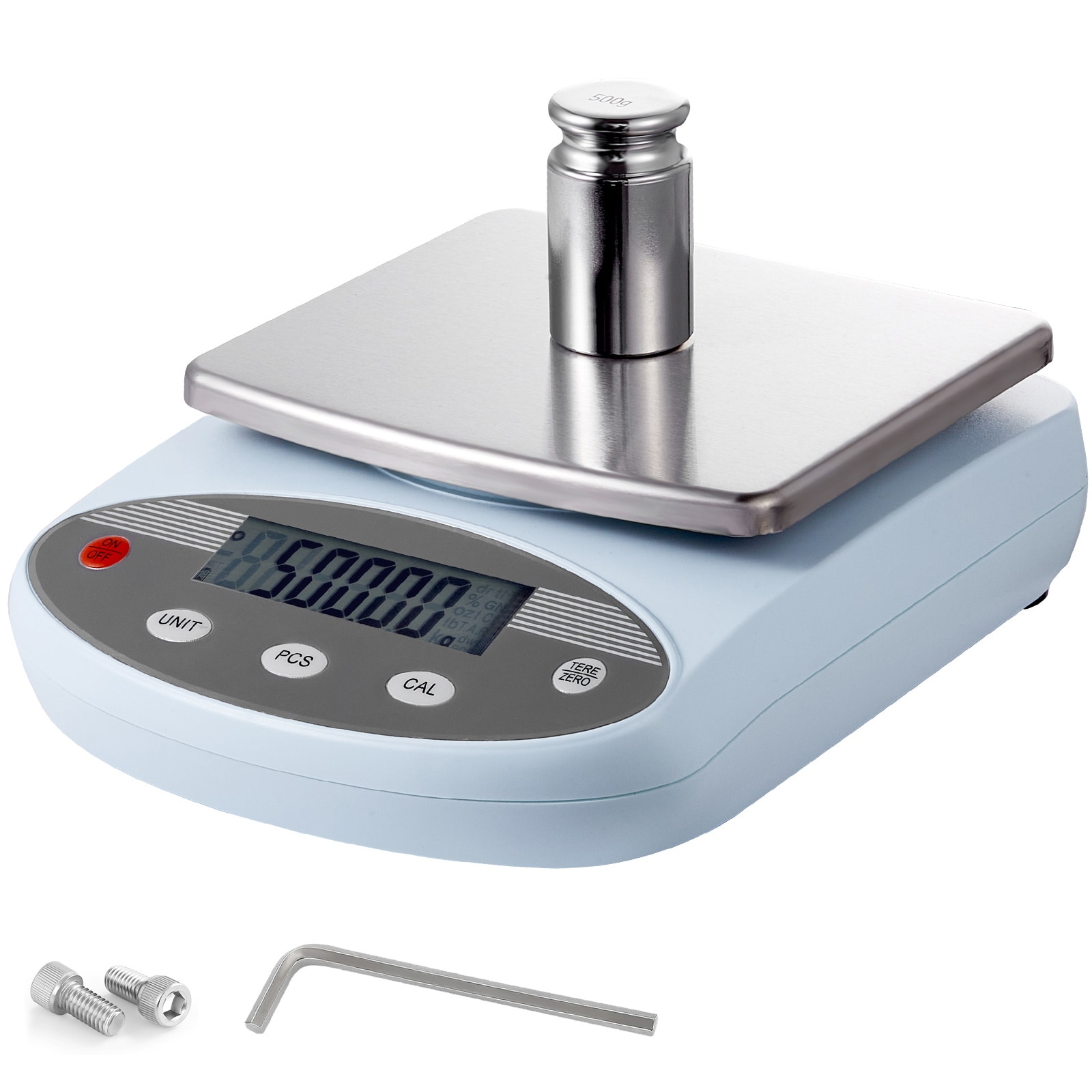 VEVOR SCSYSCHTP00104518V1 Analytical Balance 2000g x 0.01g Accuracy High Precision Lab Scale 13 Units Conversion Electronic Scientific Laboratory Scale LCD Display Digital Jewelry Weighing Scale for Lab Jewelry