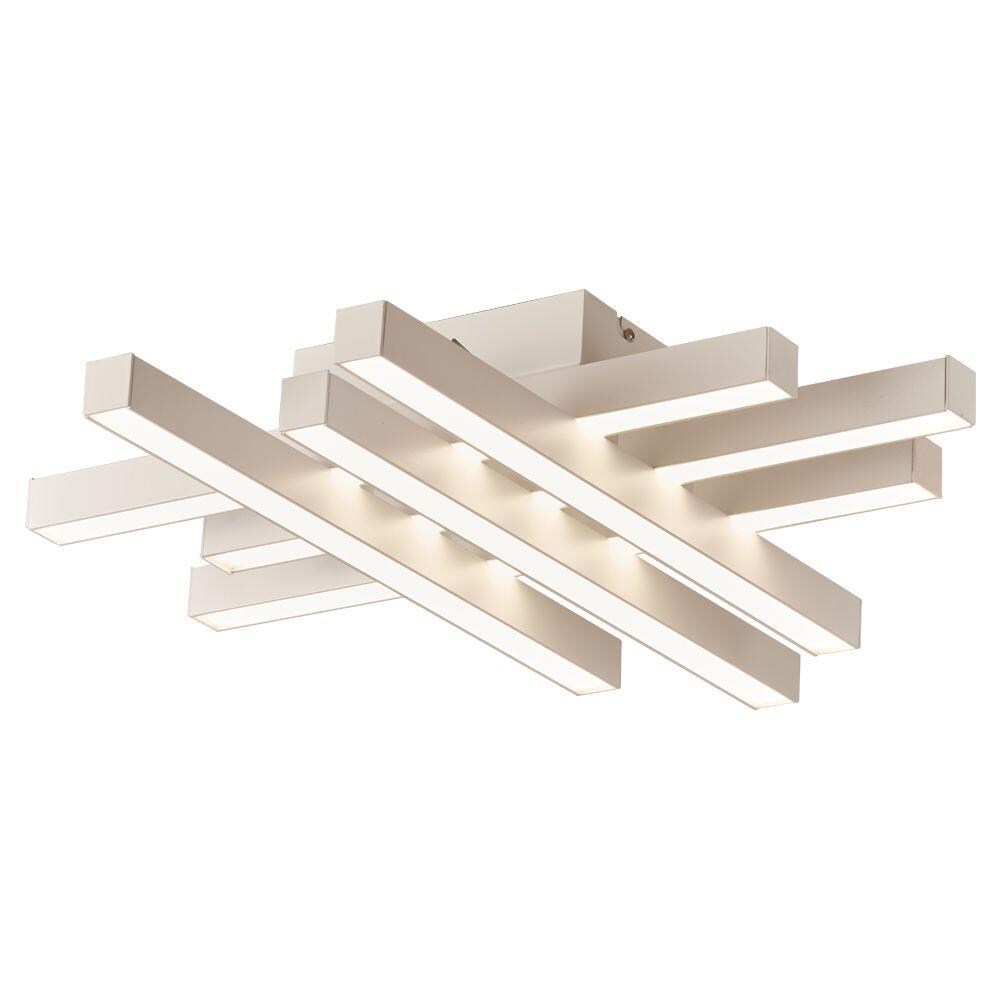 PLC Lighting 88826WH 1-Light 22-in White LED Flush Mount Light
