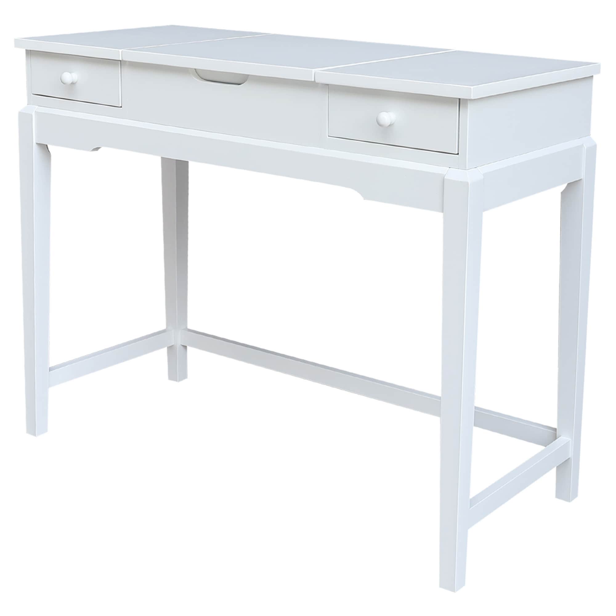 International Concepts DT08-2 40.2-Inches White Makeup Vanity