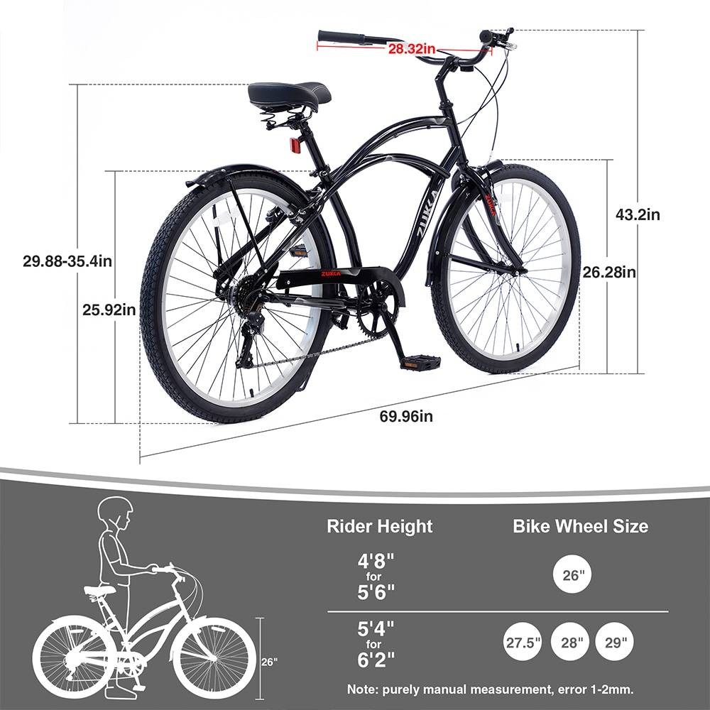 26 inch discount bike for height