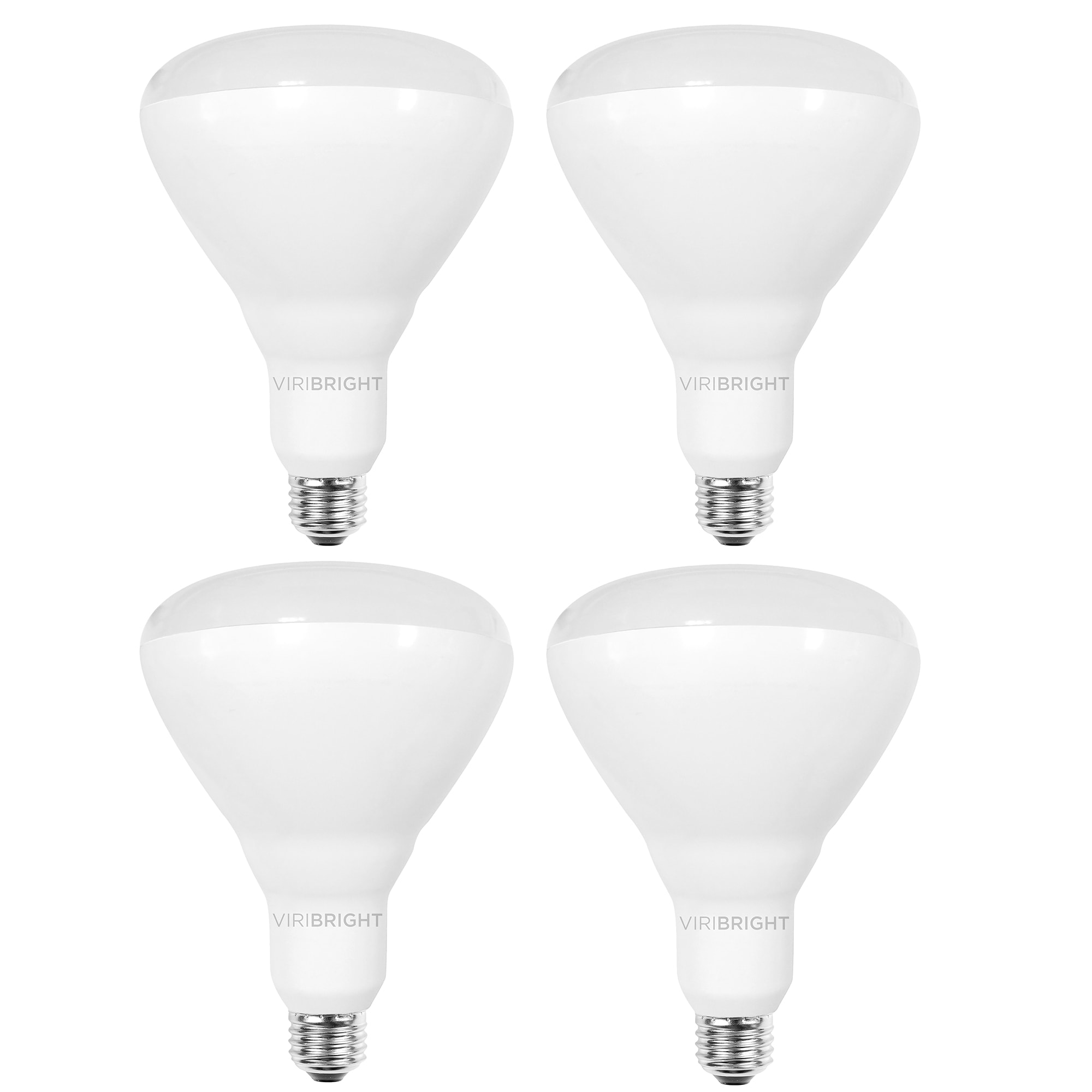 VIRIBRIGHT 75-Watt EQ Dimmable LED Spot Flood Light Bulb 4-Pack