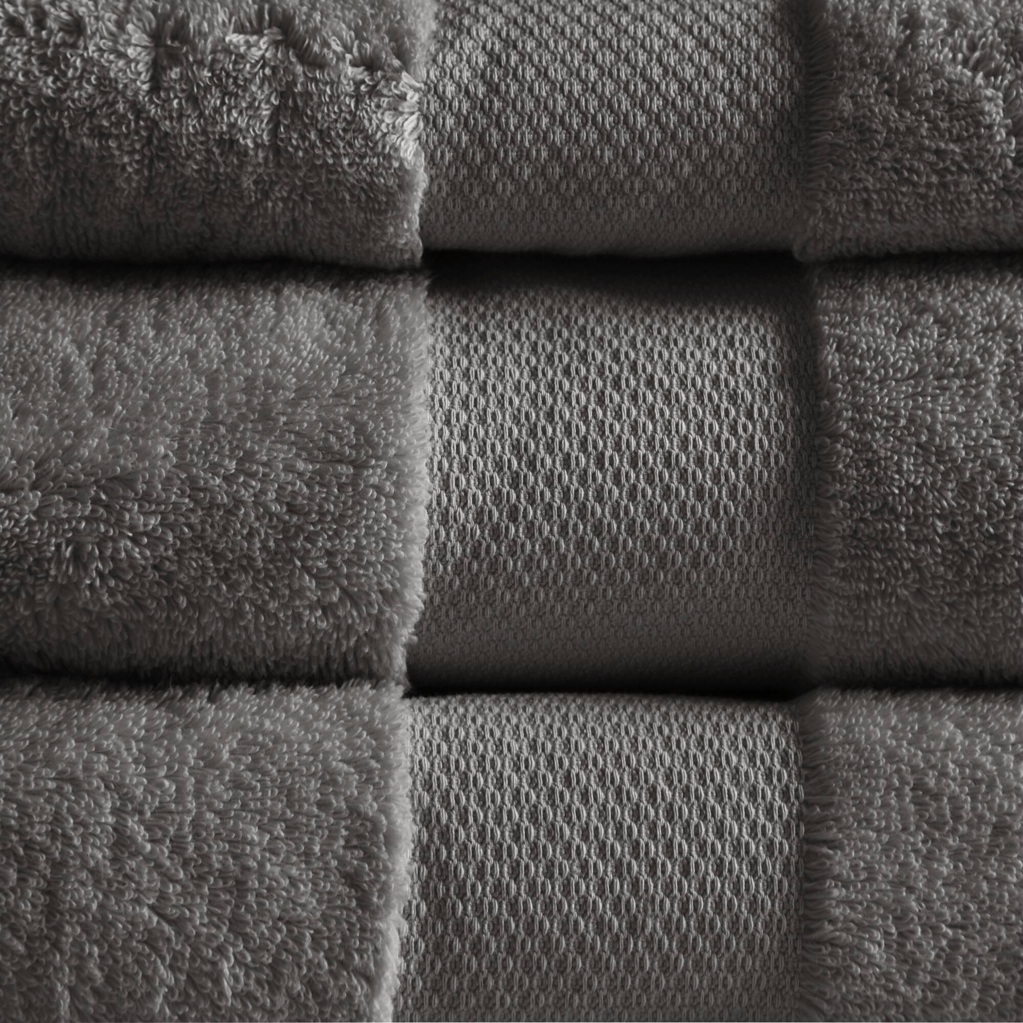 Charcoal Turkish Cotton 6-Piece Ultra Soft Towel Set