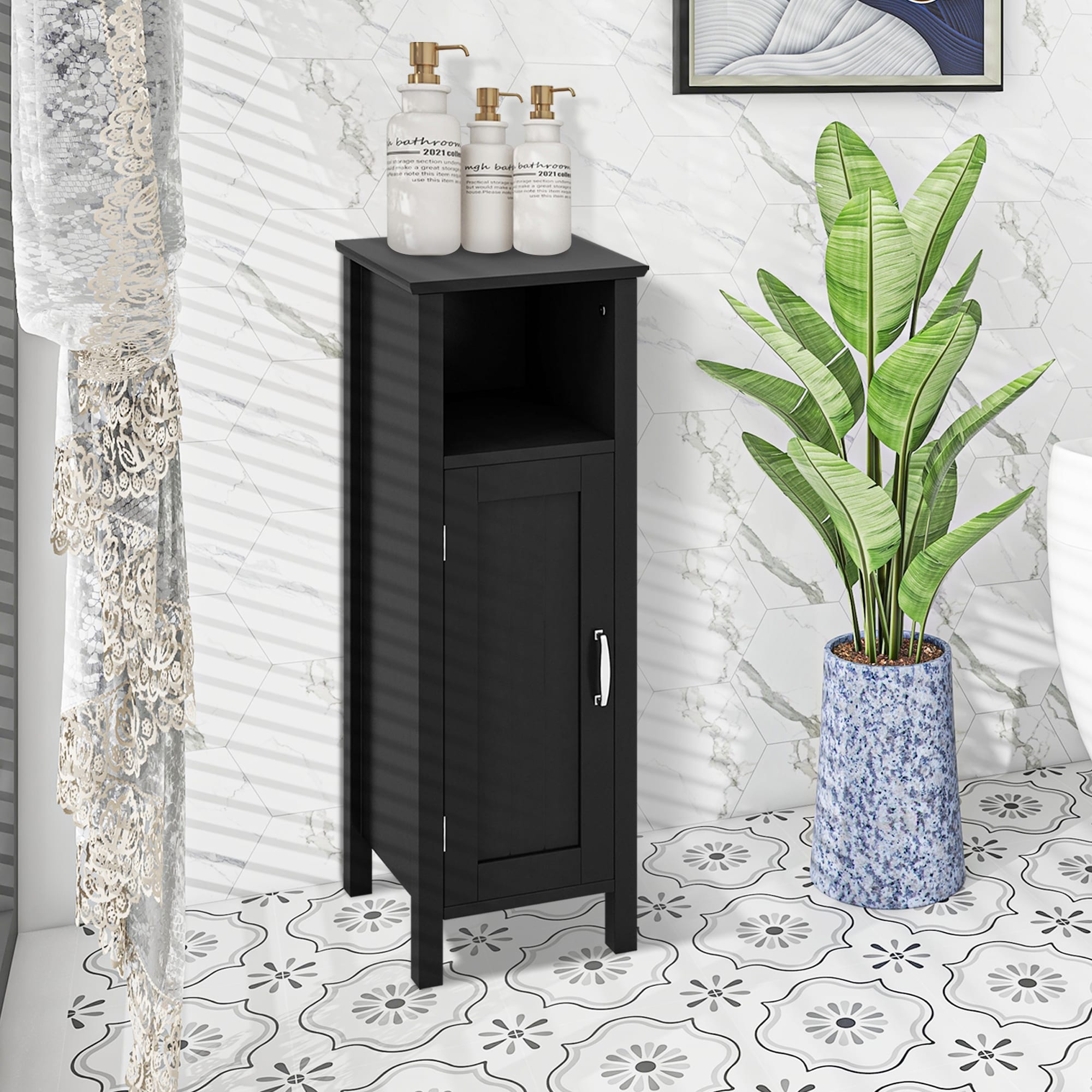 WELLFOR OUJ61186DK Linen-Cabinets - View #3