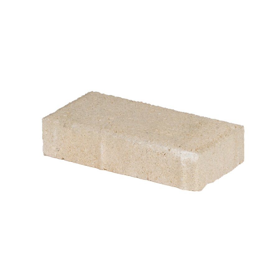  NA 8-in L x 4-in W x 2-in H Rectangle Tan/Sand Concrete Patio Stone