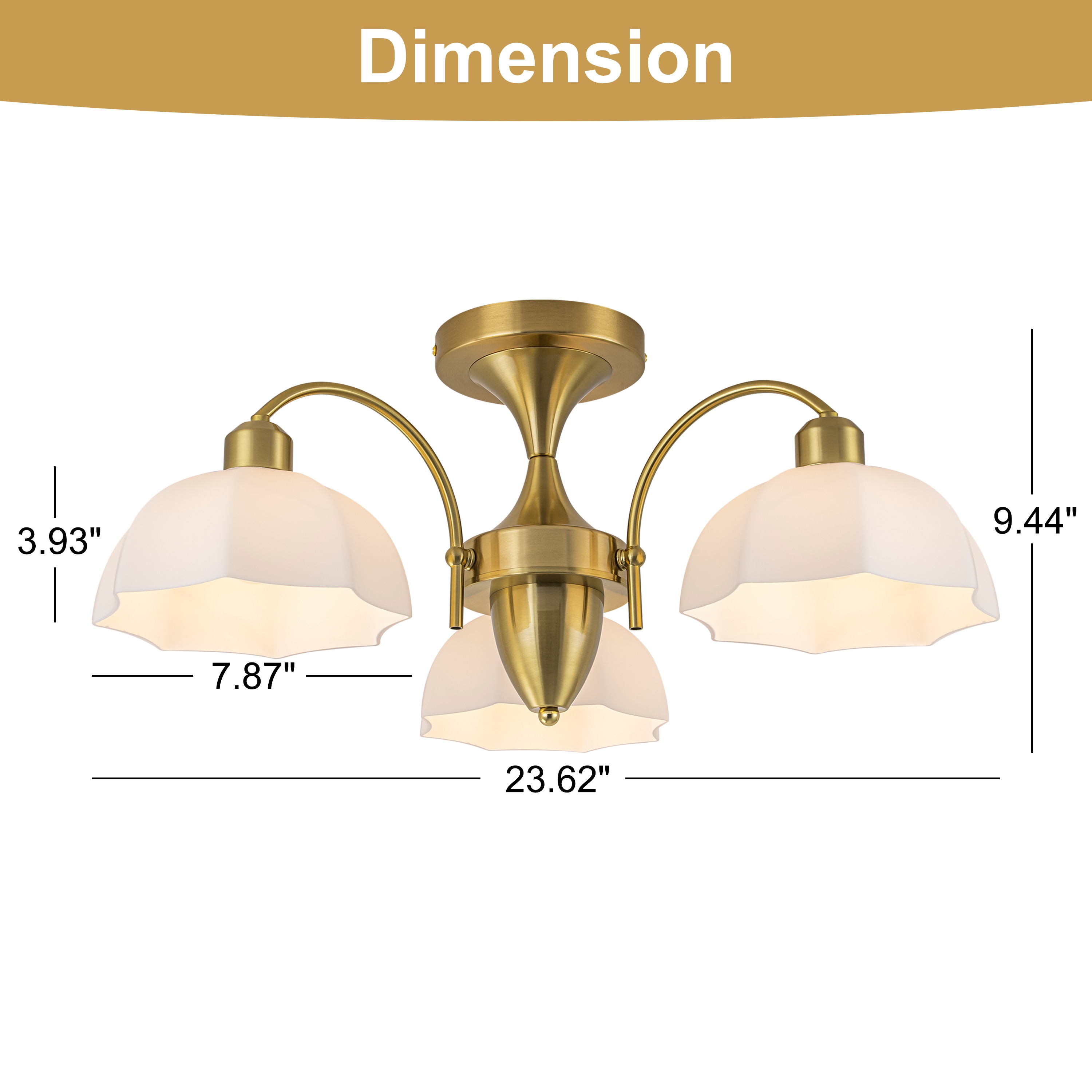GoYeel ZC103-GD-03 flushmounts - View #4