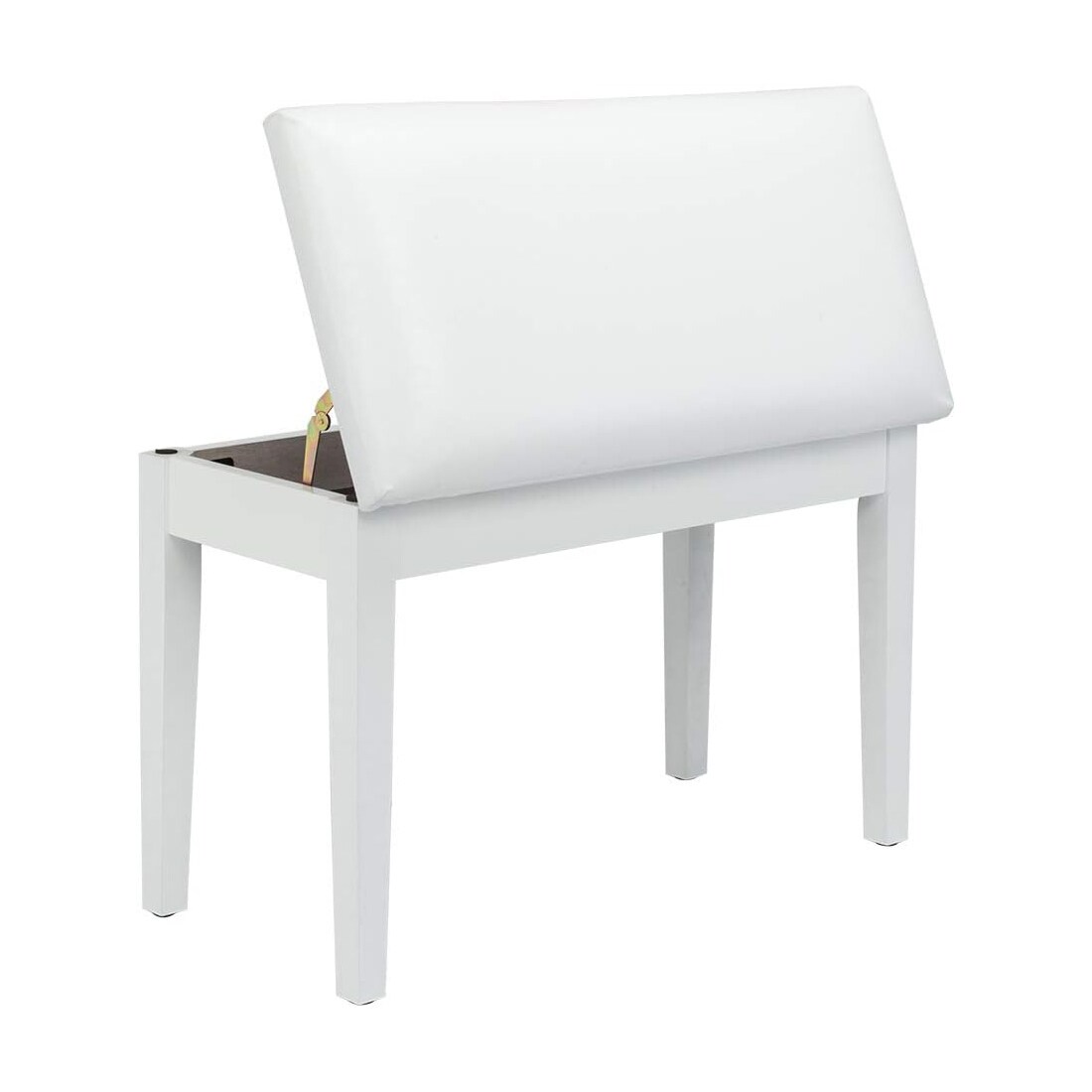Outopee LO1G13002825 Modern White Storage Bench with Storage 29.5-in x 13.8-in x 18.9-in
