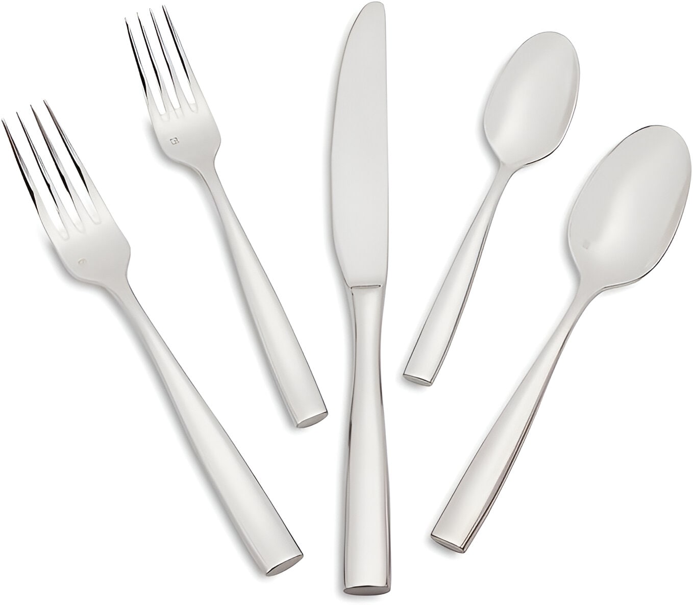 Fortessa Lucca 5 Piece Flatware Set Silver