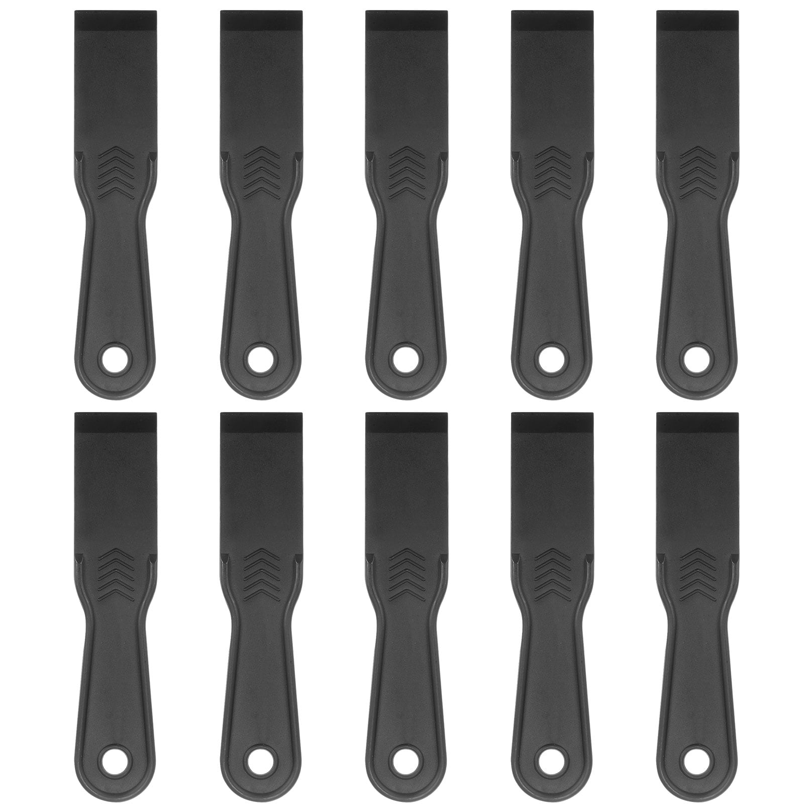 Harfington 10pcs Putty Scraper 1.5 Inch Width 6mm Thin Flexible Plastic Putty Knives for Taping Drywall Spreading Painting Wall Scratching
