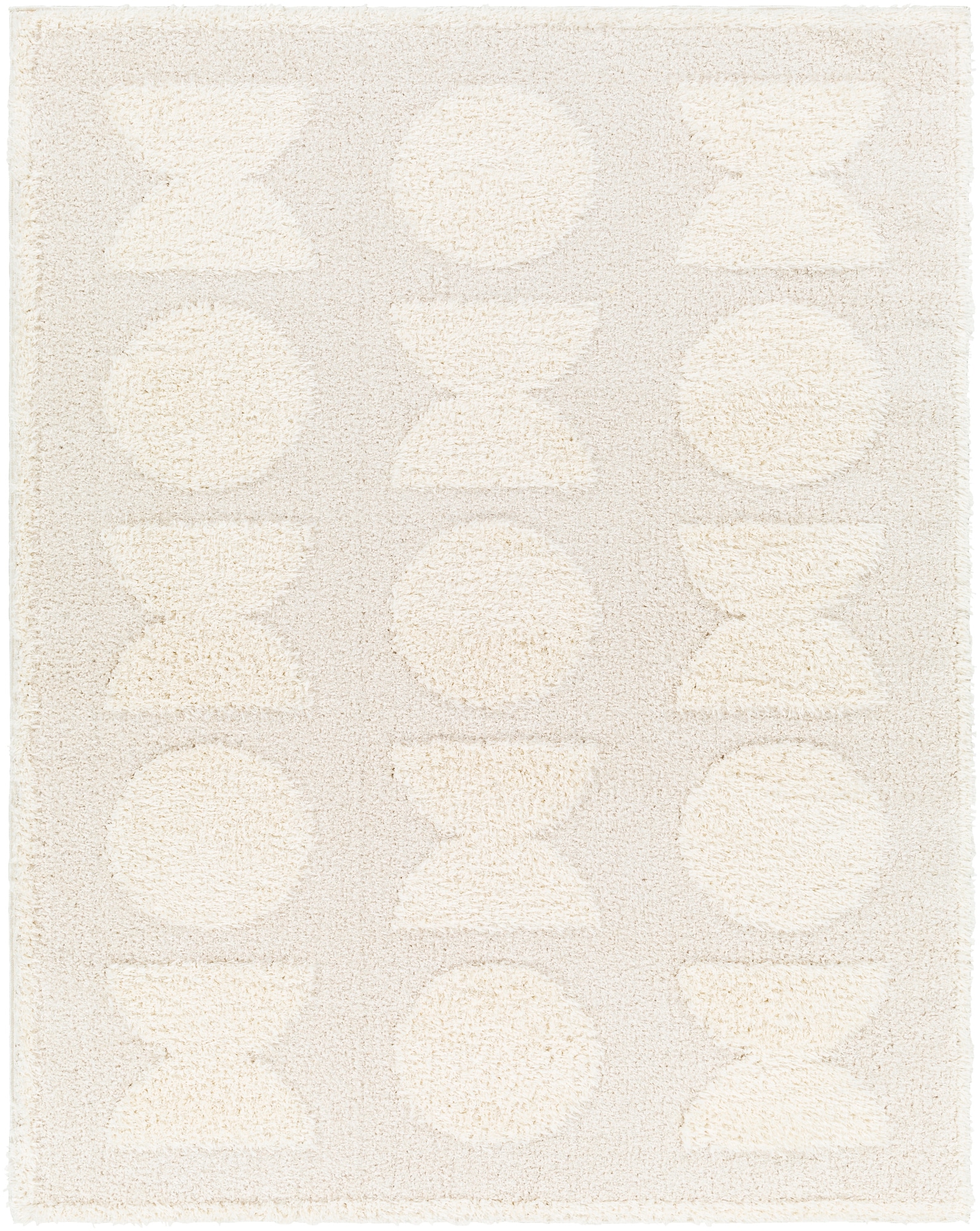 Livabliss RDO2322-679 Rodos 7 x 9 (ft) Polyester White Rectangular Indoor Geometric Mid-Century Modern Area rug