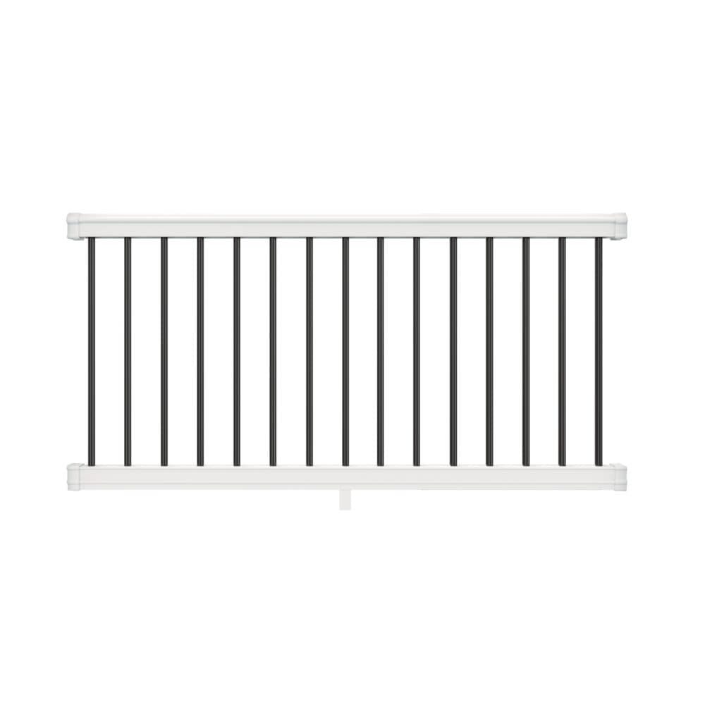 Freedom Bella Premier Series 6-ft x 3-in x 3-ft White Vinyl Deck Rail ...