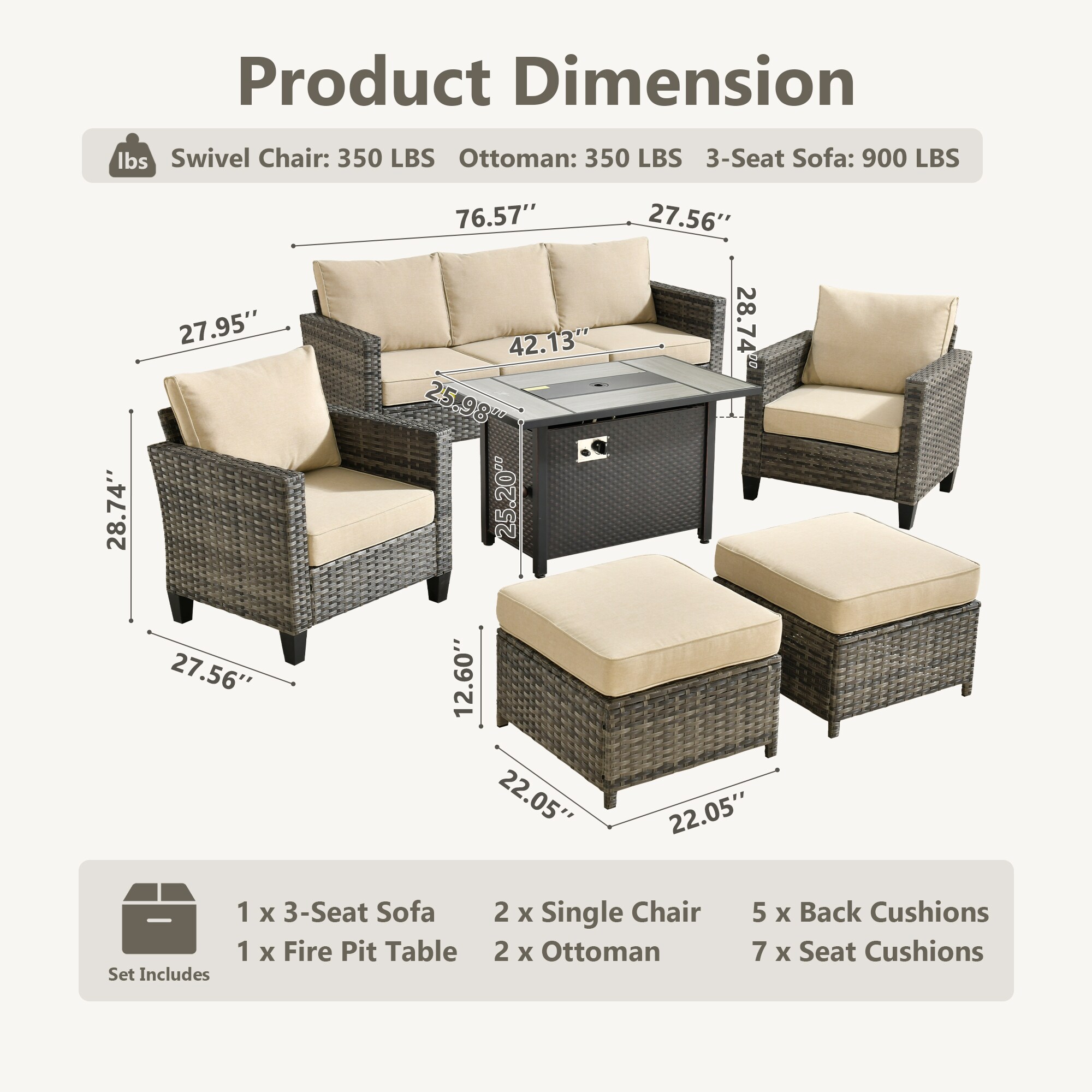 Caodoc L5-CFP03-GRS606 Patio-Sofas-Daybeds - View #9