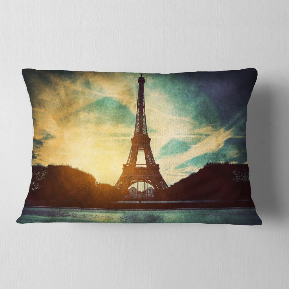 Designart CU6079-12-20 12-in x 20-in Blue Indoor Decorative Pillow