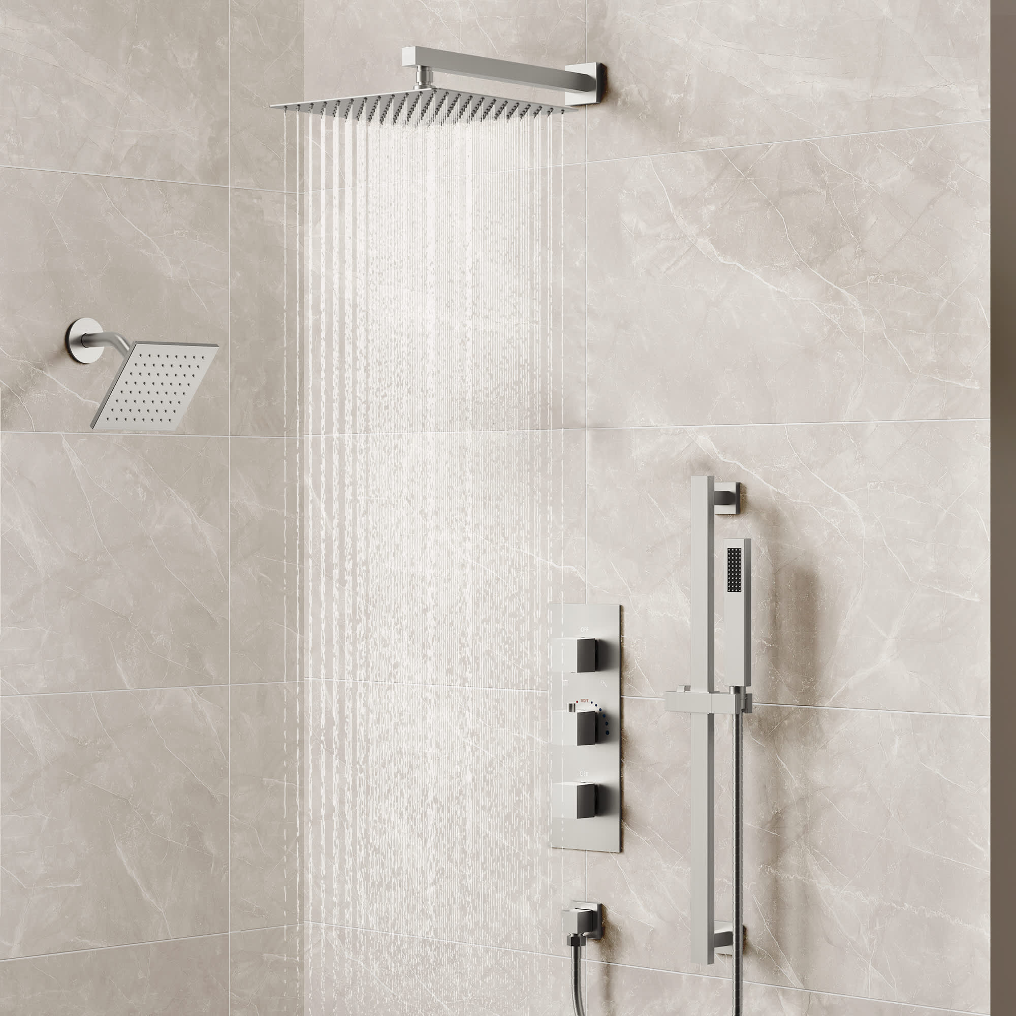 EVERSTEIN SFS-1016A-NK12 Showerhead-Bar-Panels - View #2