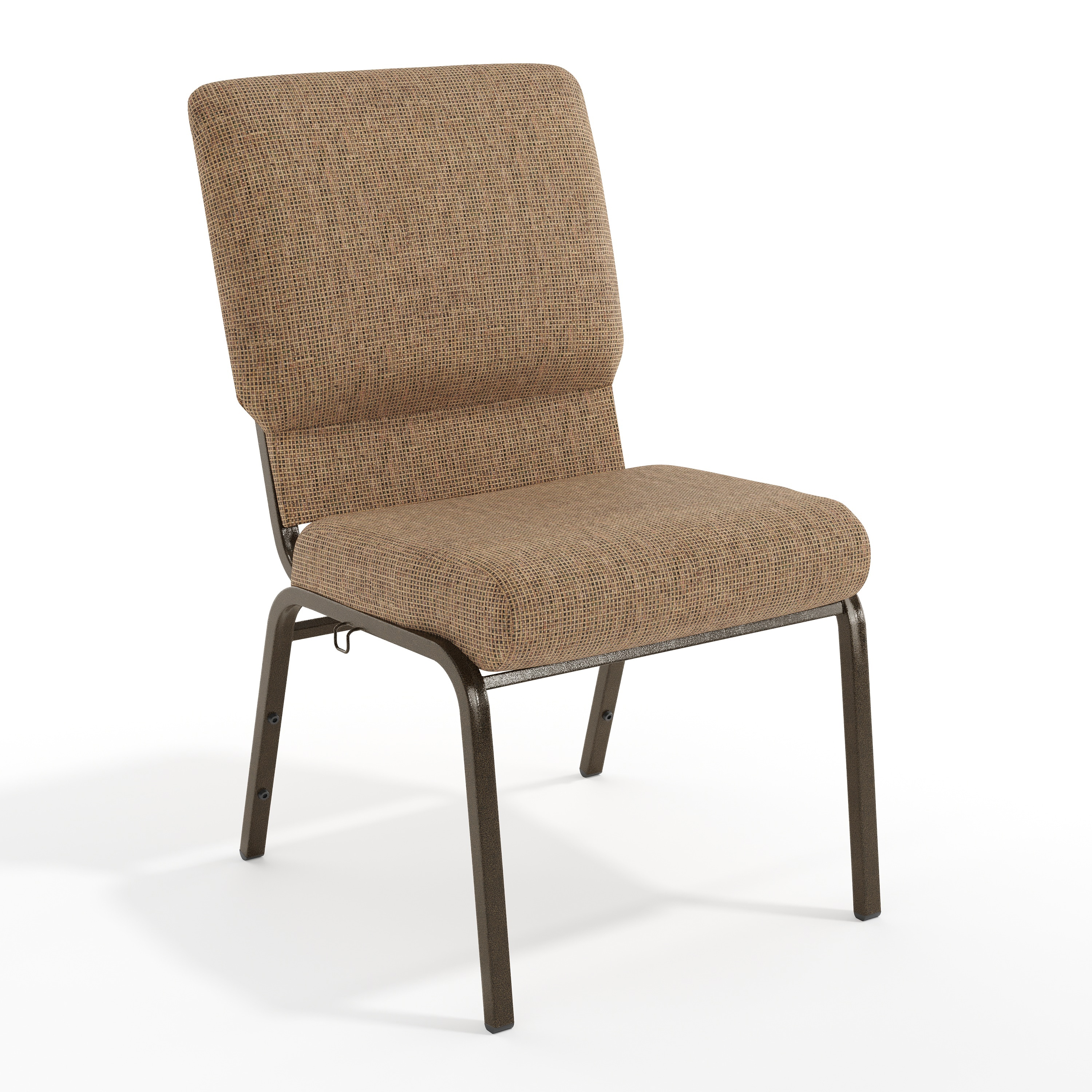 Emma + Oliver - Mixed Tan Church Chair 20.5 in. Wide
