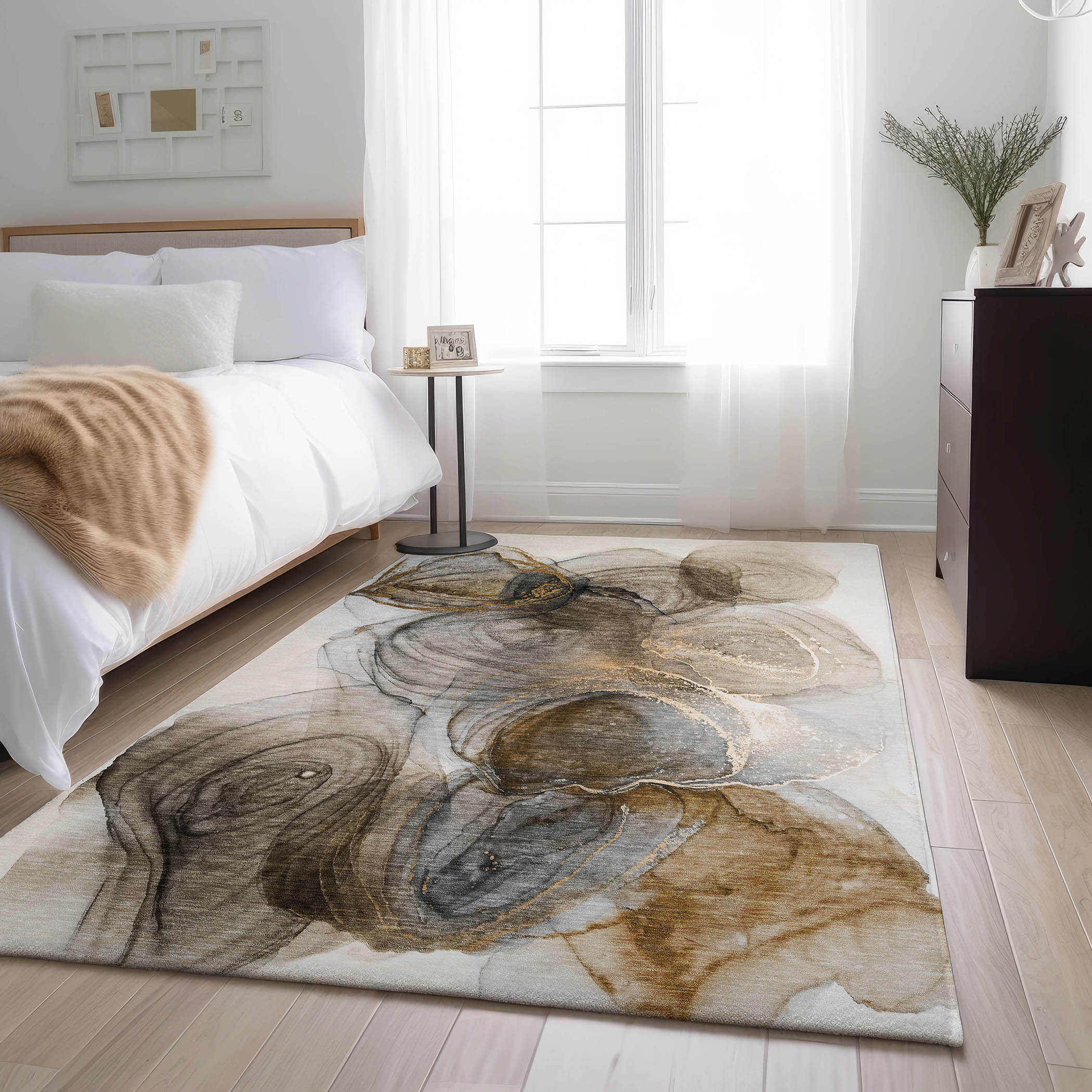 Addison Rugs AMF536TE20X30 Mayfield AMF536TE 2 x 3 (ft) Loomed Polyester Teal Rectangular Indoor Geometric Machine washable Area rug