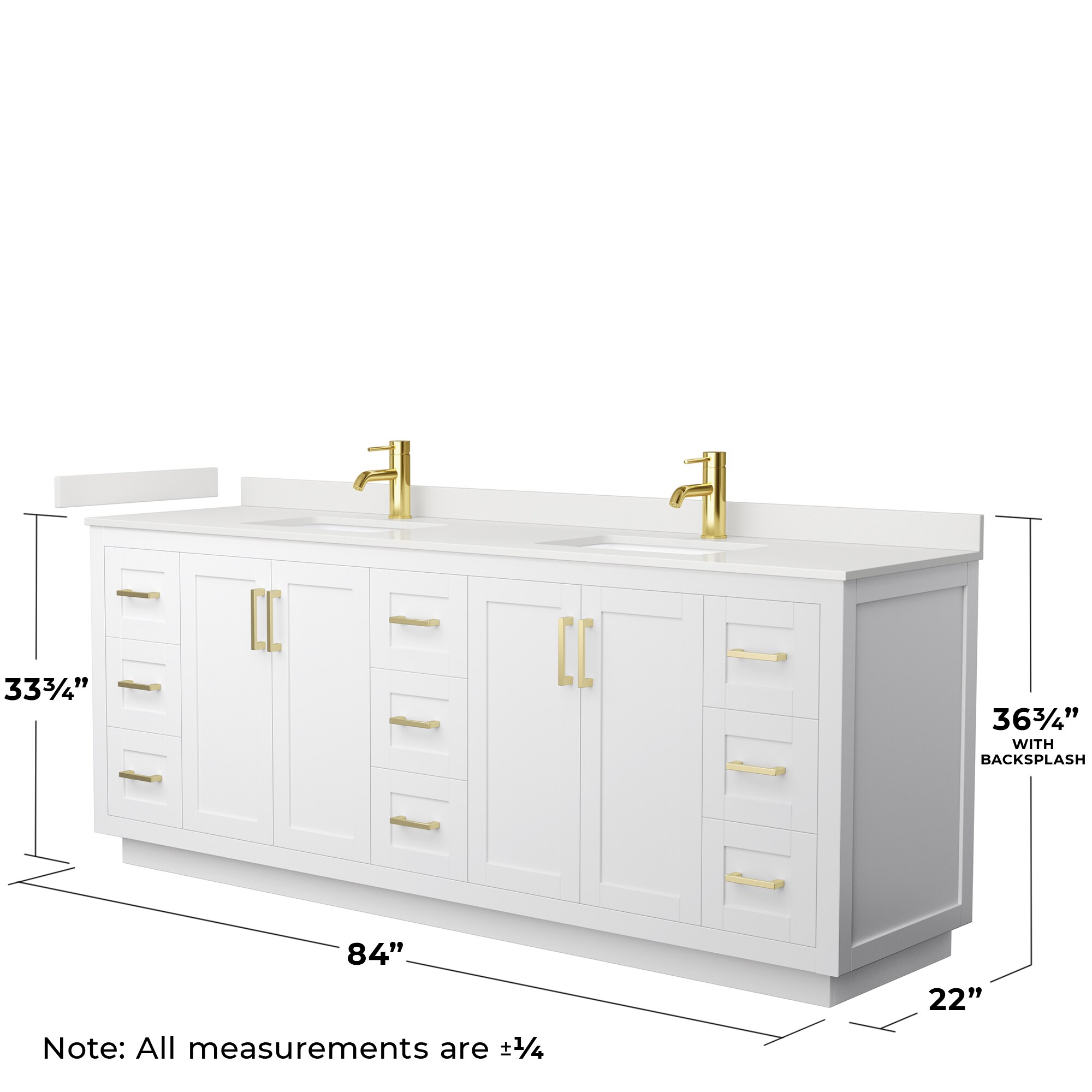 Wyndham Collection WCF292984DWGWQUNSM70 Bath-Vanity-Combo - View #6
