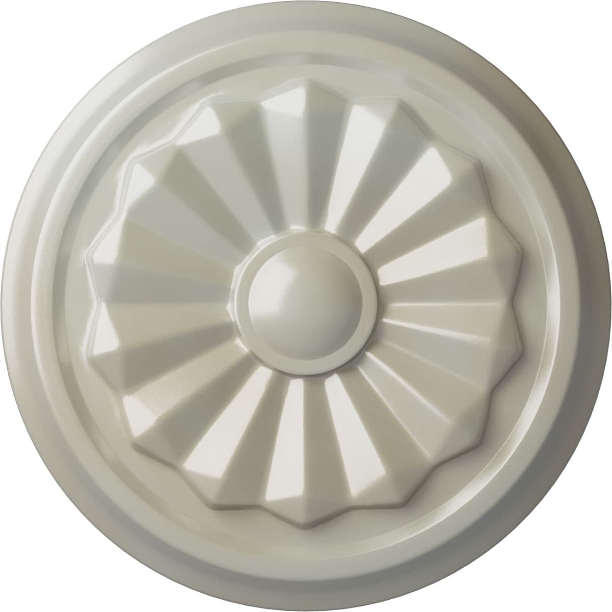 Ekena Millwork CM07OLFBS Olivia 7.875-in W x 7.875-in L Painted Flash Blue Polyurethane Whole Ceiling Medallion