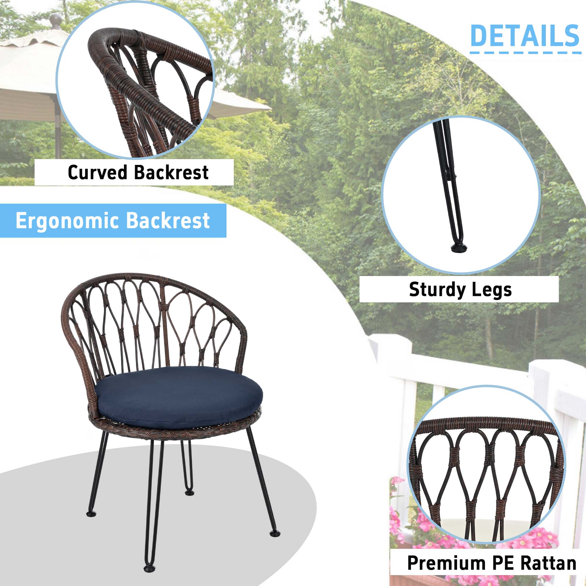 Sunrinx MG51-8-CS Patio-Conversation-Sets - View #4