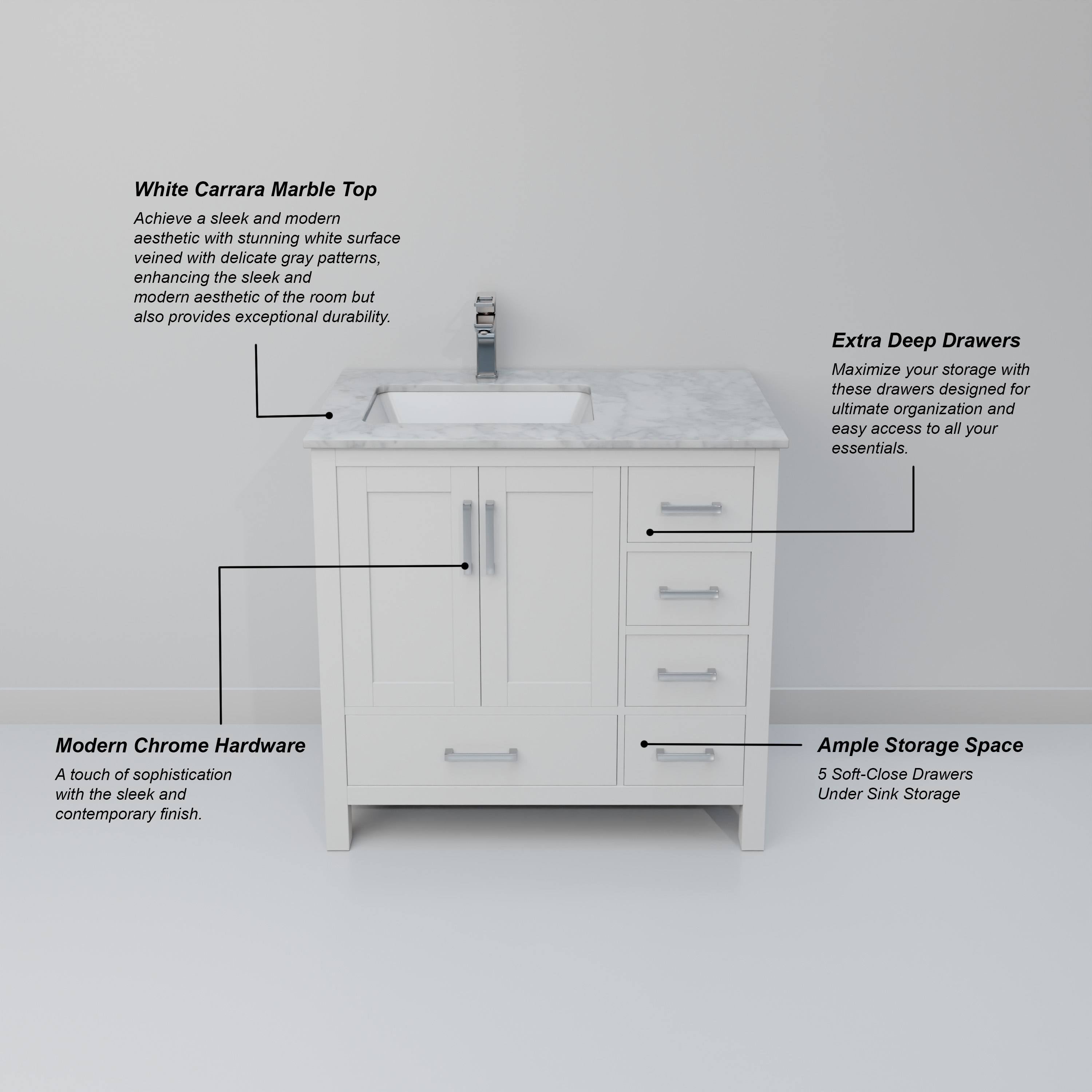 Lexora LJ342236SADSM34FL Bath-Vanity-Combo - View #9
