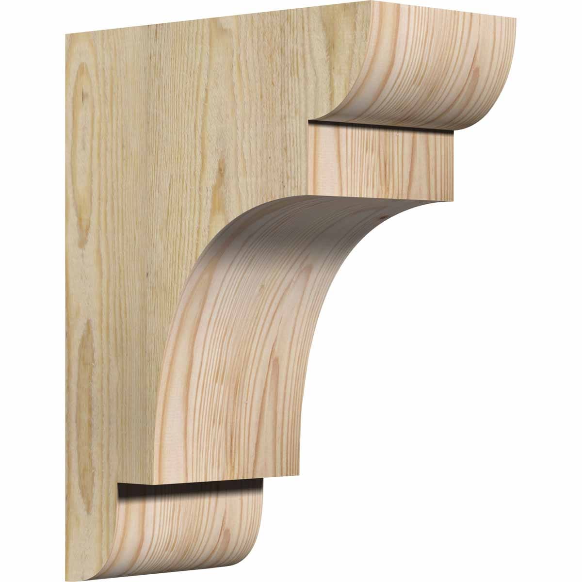 Ekena Millwork COR06X12X16NEB00RDF 6-in x 12-in x 16-in New brighton Unfinished Douglas fir Wood Paintable/Stainable Corbel
