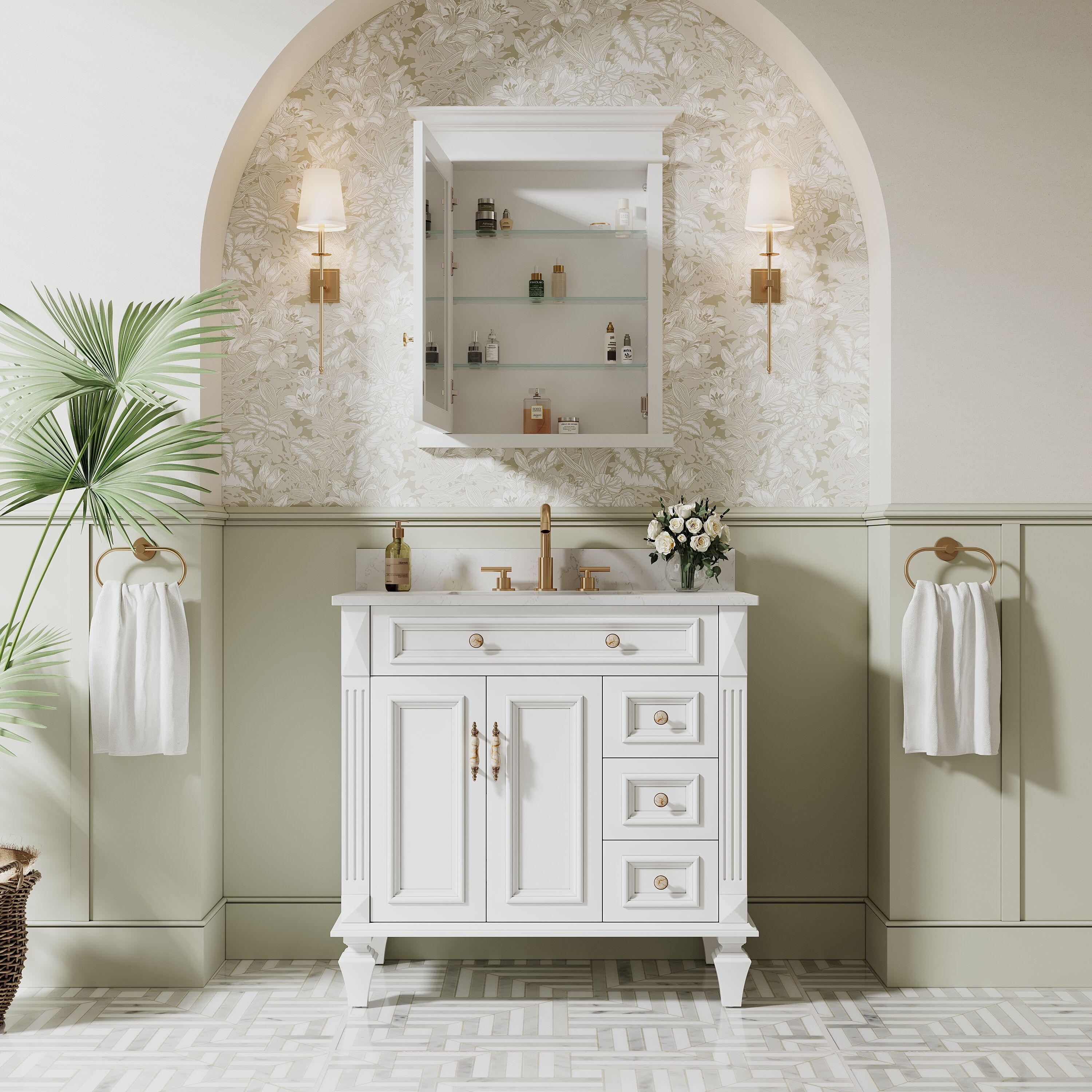 CALVON CLDMC3634WT Bathroom-Medicine-Cabinets - View #11