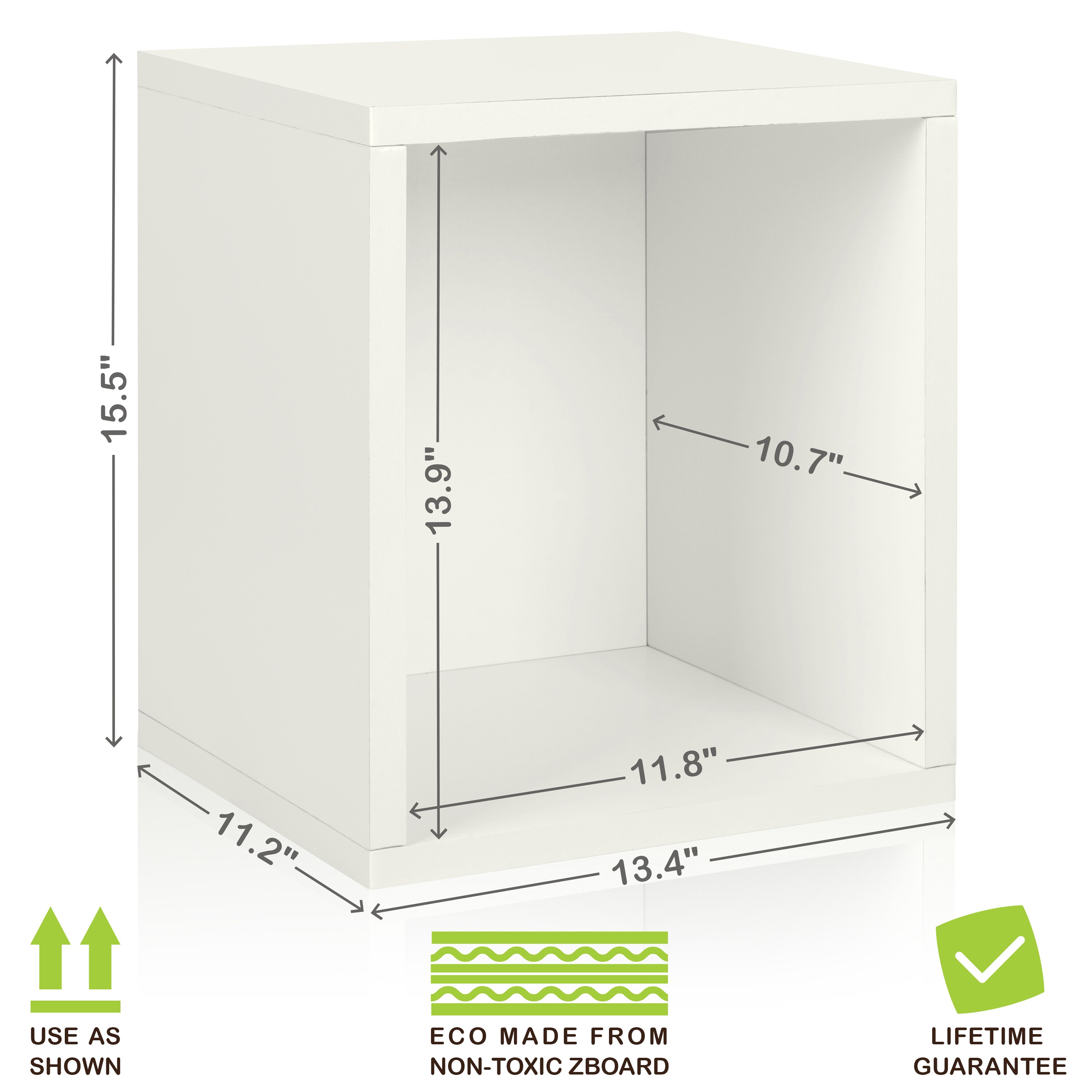 Way Basics BS-285-340-390-WE Laminate-Storage-Cubes - View #3