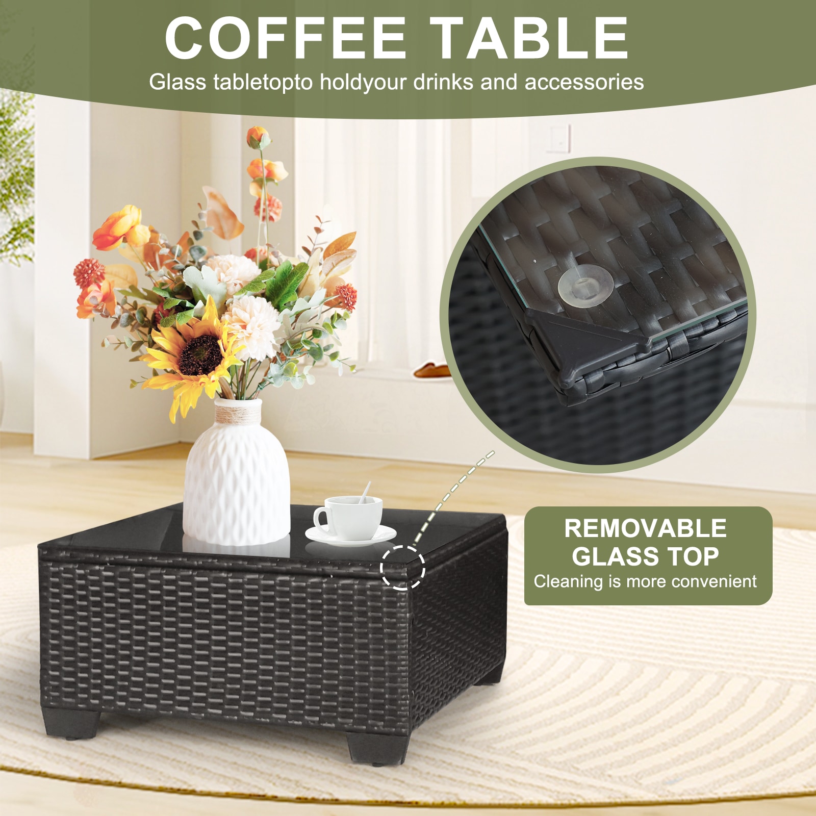 CASAINC CEW-HZ005-GR Patio-Conversation-Sets - View #9