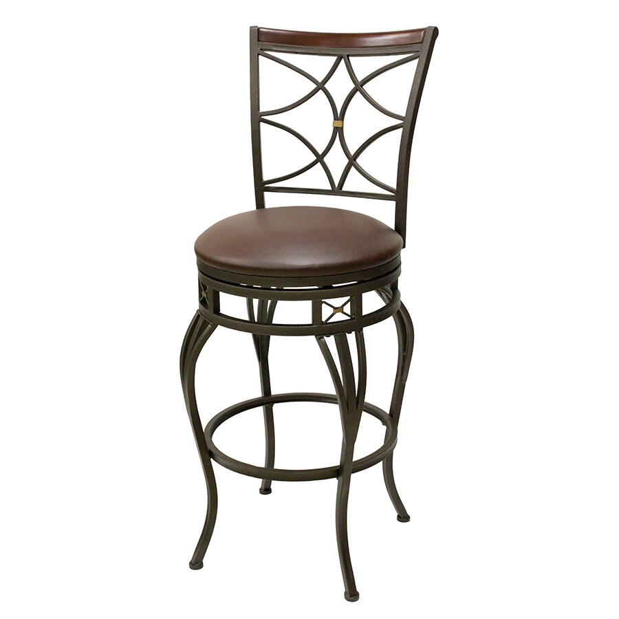 oil rubbed bronze adjustable upholstered swivel bar stool