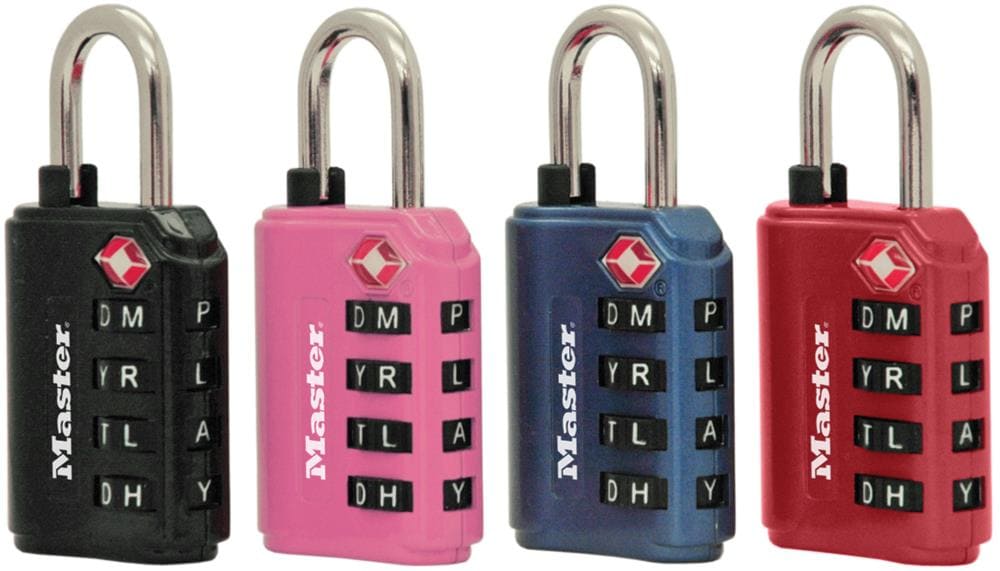 Brinks Travel Luggage Combination Padlock, 1-3/8-in Wide x 1-1/8-in  Shackle, TSA Accepted in the Padlocks department at
