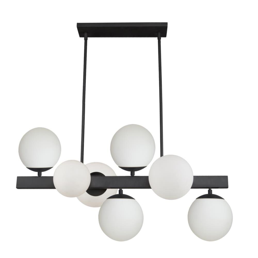 ARTCRAFT SC13223BK Moonglow 7-Light Matte Black Transitional Dry rated Chandelier