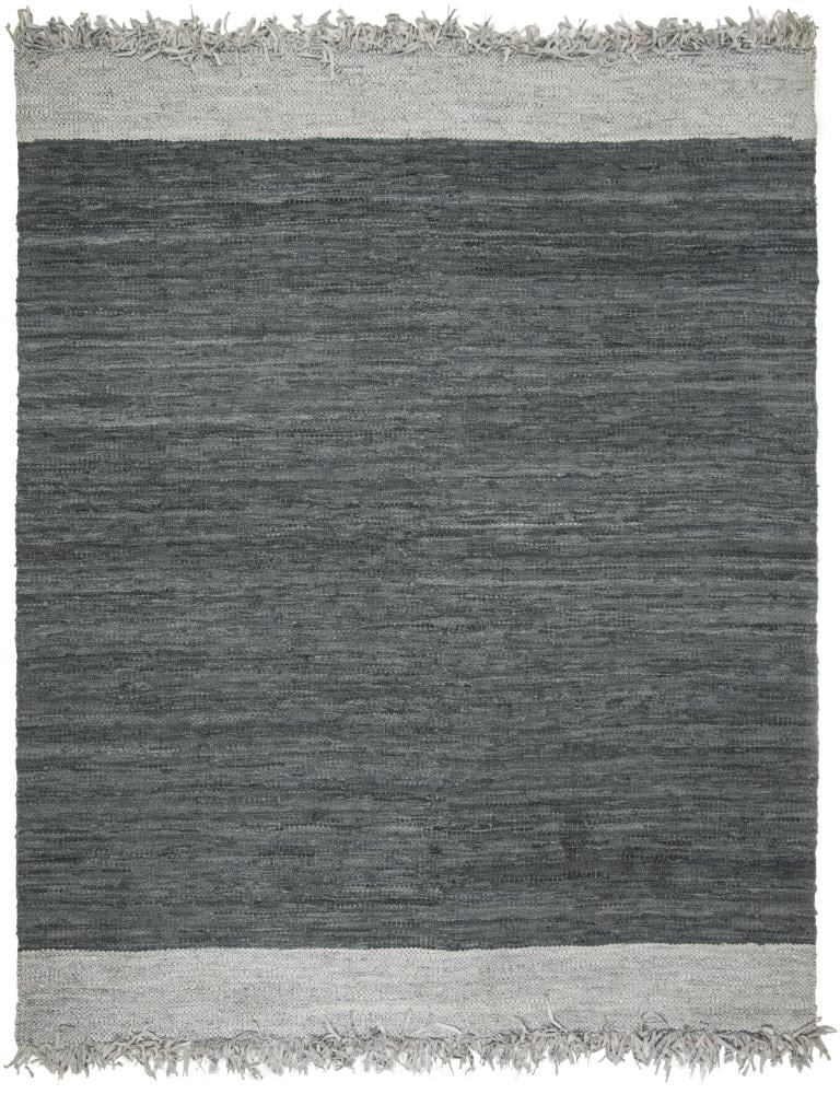 Safavieh VTL310A-8 Vintage Leather Teton 8 x 10 (ft) Leather Light Gray/Dark Gray Rectangular Indoor Coastal Area rug