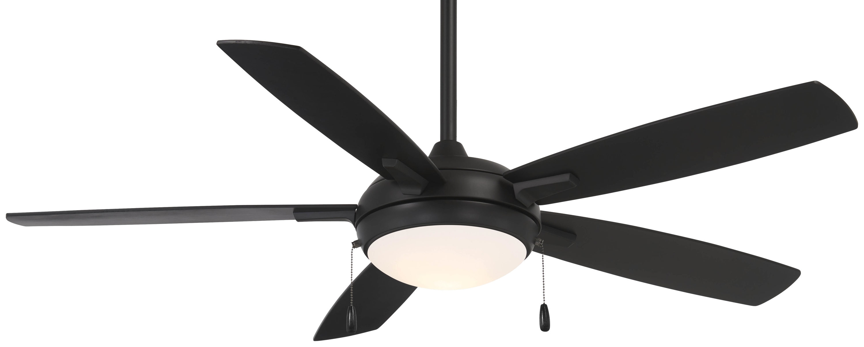 Minka Aire F534L-CL Lun-Aire 54-in Integrated LED Black with Black Blades Ceiling Fan With Light ( 5 -Blade )