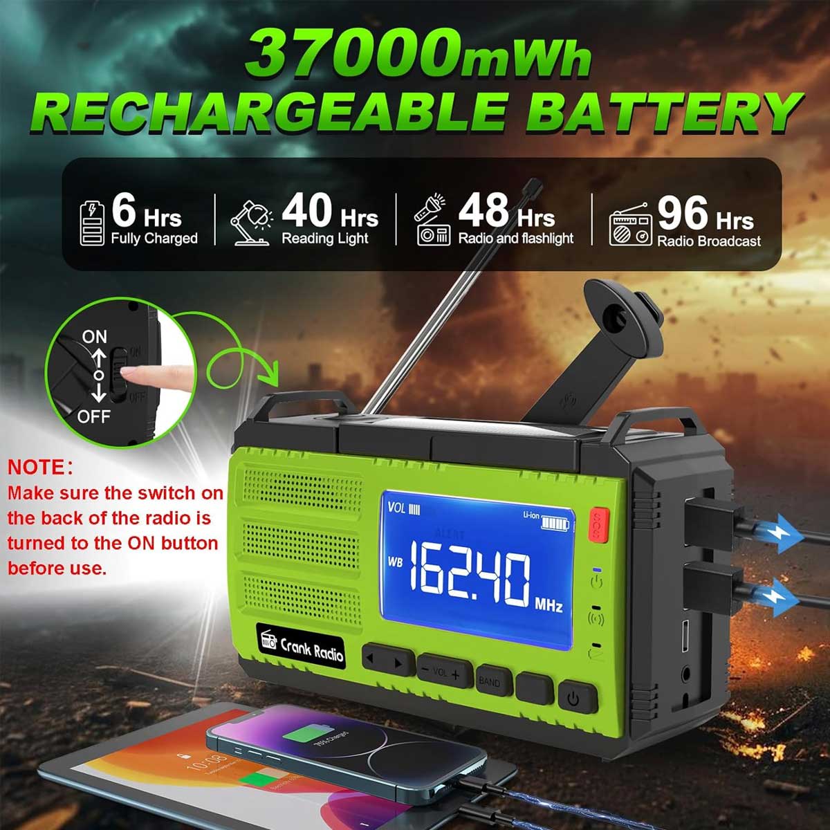 Aoibox LAWR0917016 Weather-Radio - View #3