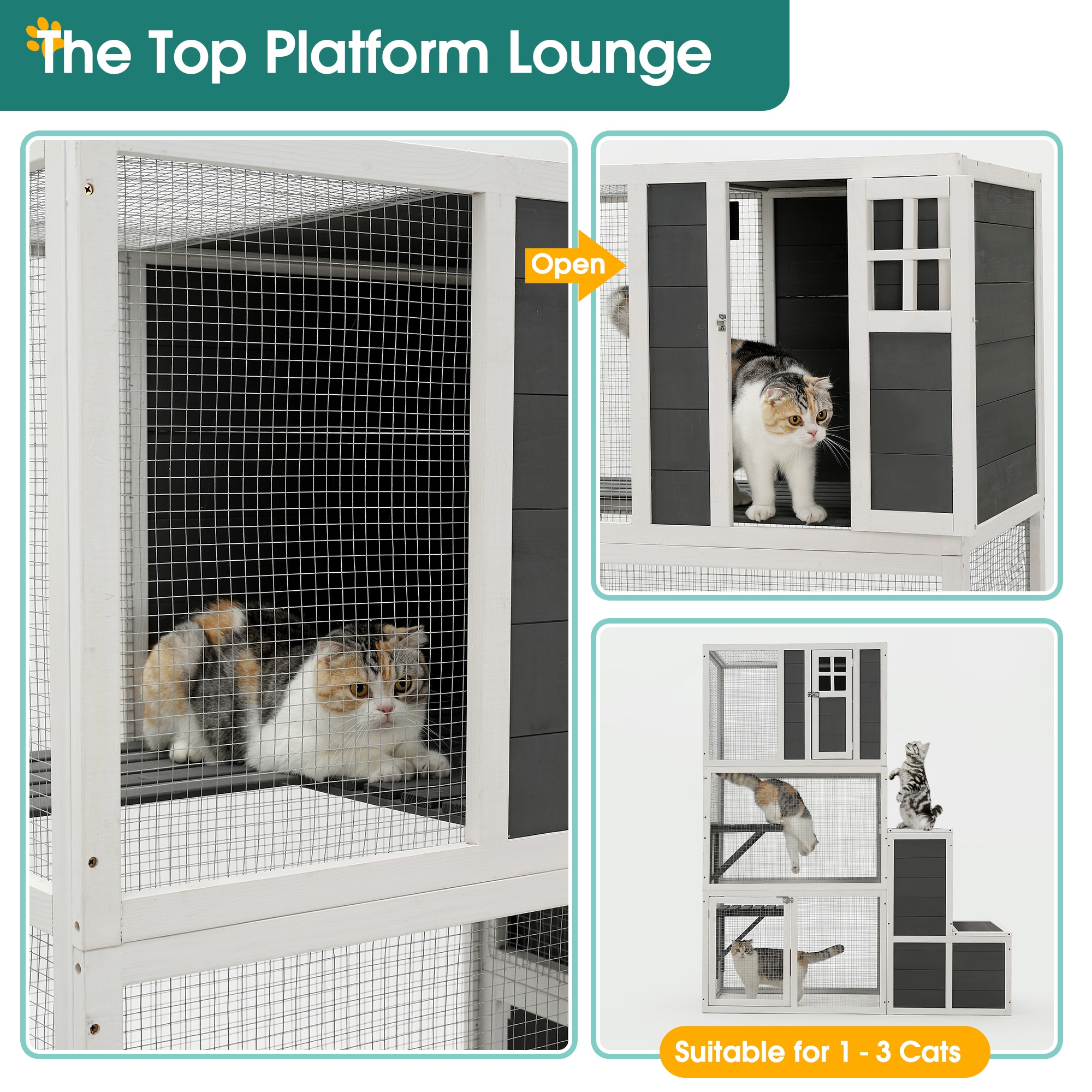 LIVIZA GIJ-PH-001GY Dog-Houses - View #3