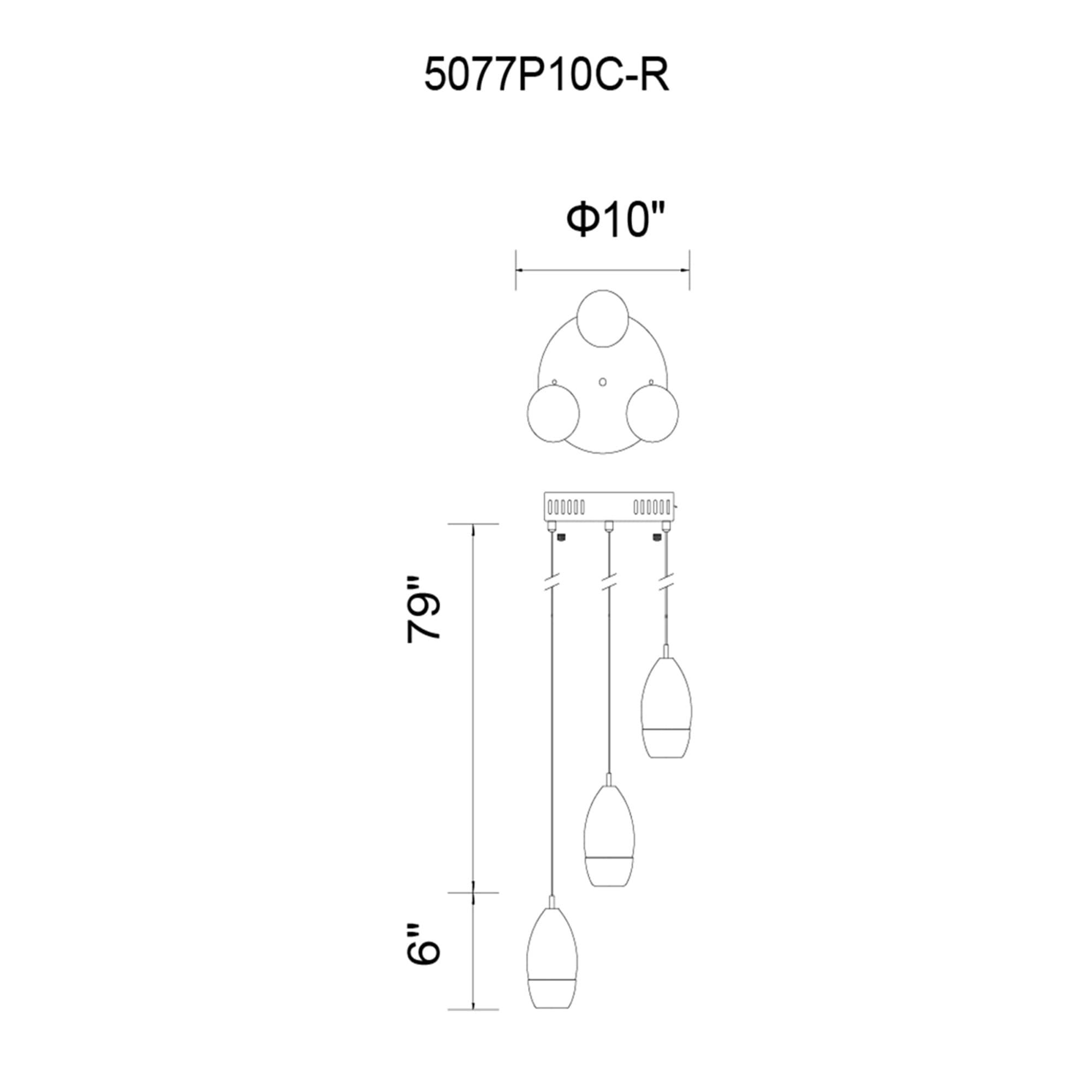 CWI Lighting 5077P10C-R Pendant-Lights - View #7