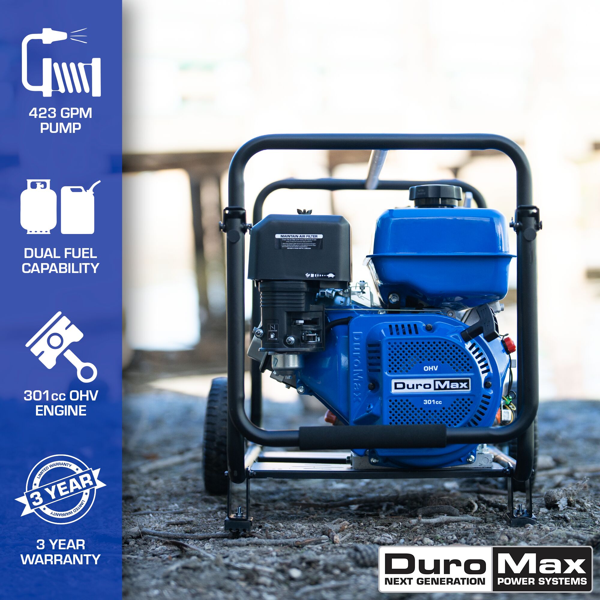 DuroMax XP904WX pumps - View #2