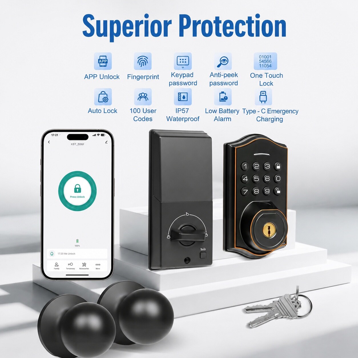 Misopily LMS0803M438 Electronic-Door-Locks - View #4