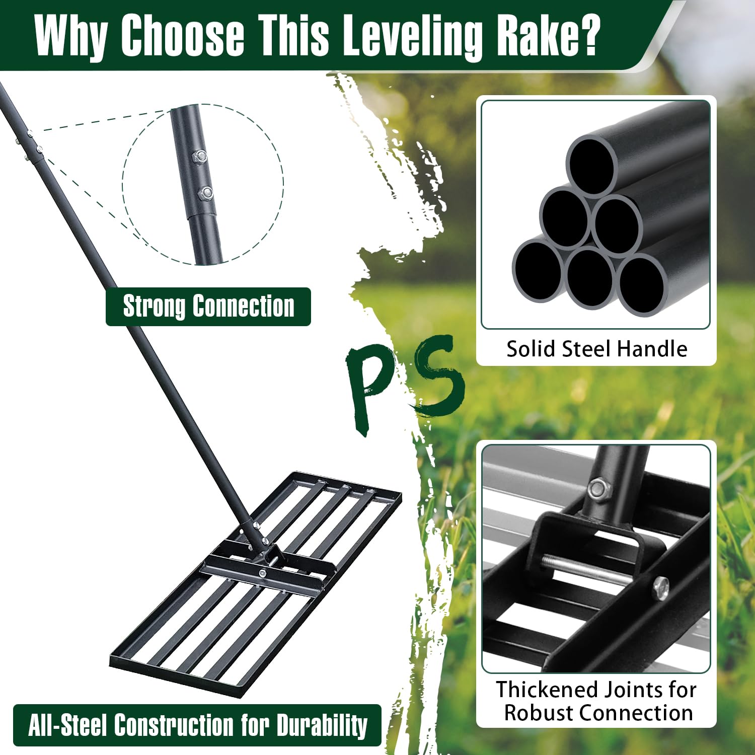 Jardineer L1129 Level-Head-Rakes - View #6
