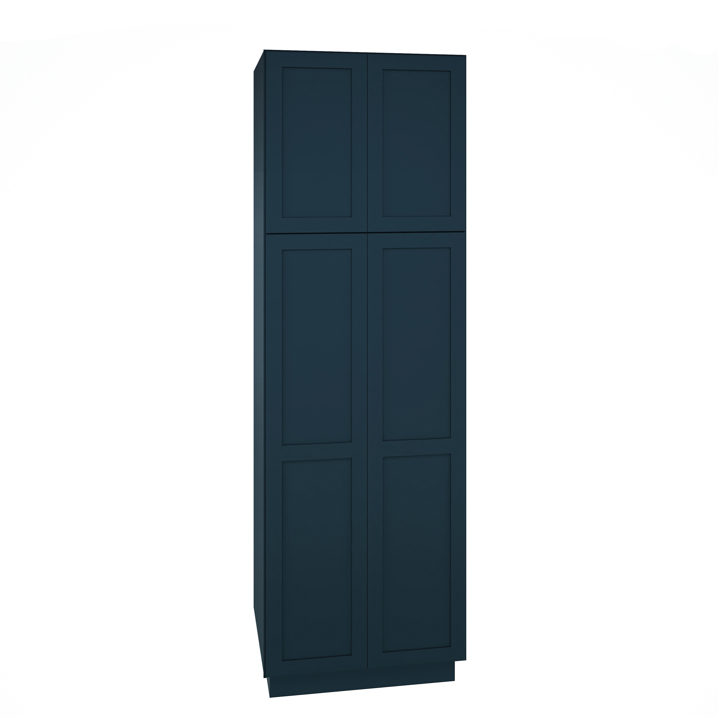 Diamond Express 330 U309324 Jamestown 30-in W x 93-in H x 24-in D Regatta Blue Pantry Fully assembled Plywood Cabinet (Recessed Panel Shaker)