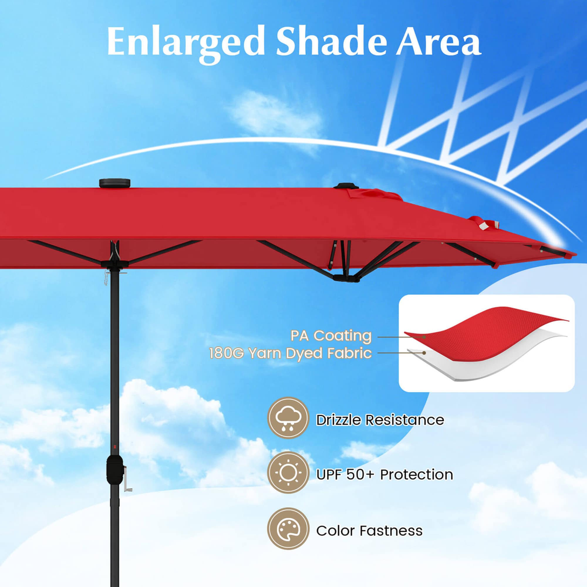 Costway HCST01586 Umbrellas-2 - View #4