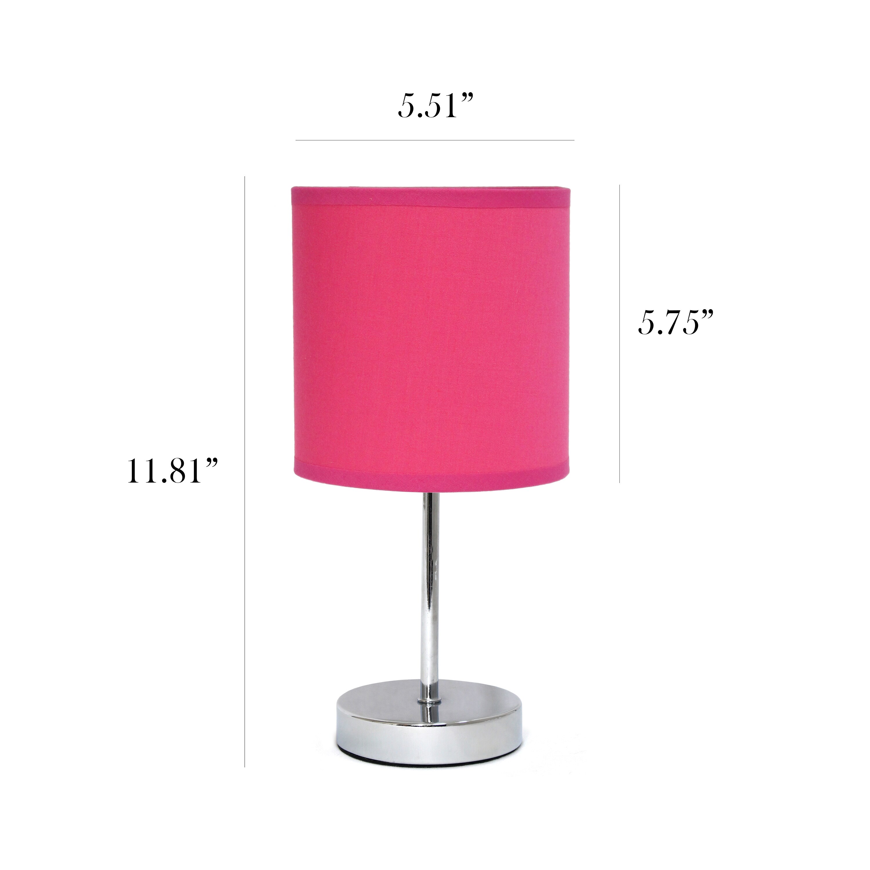 Simple Designs LT2007-HPK-LB Table-Lamps - View #3