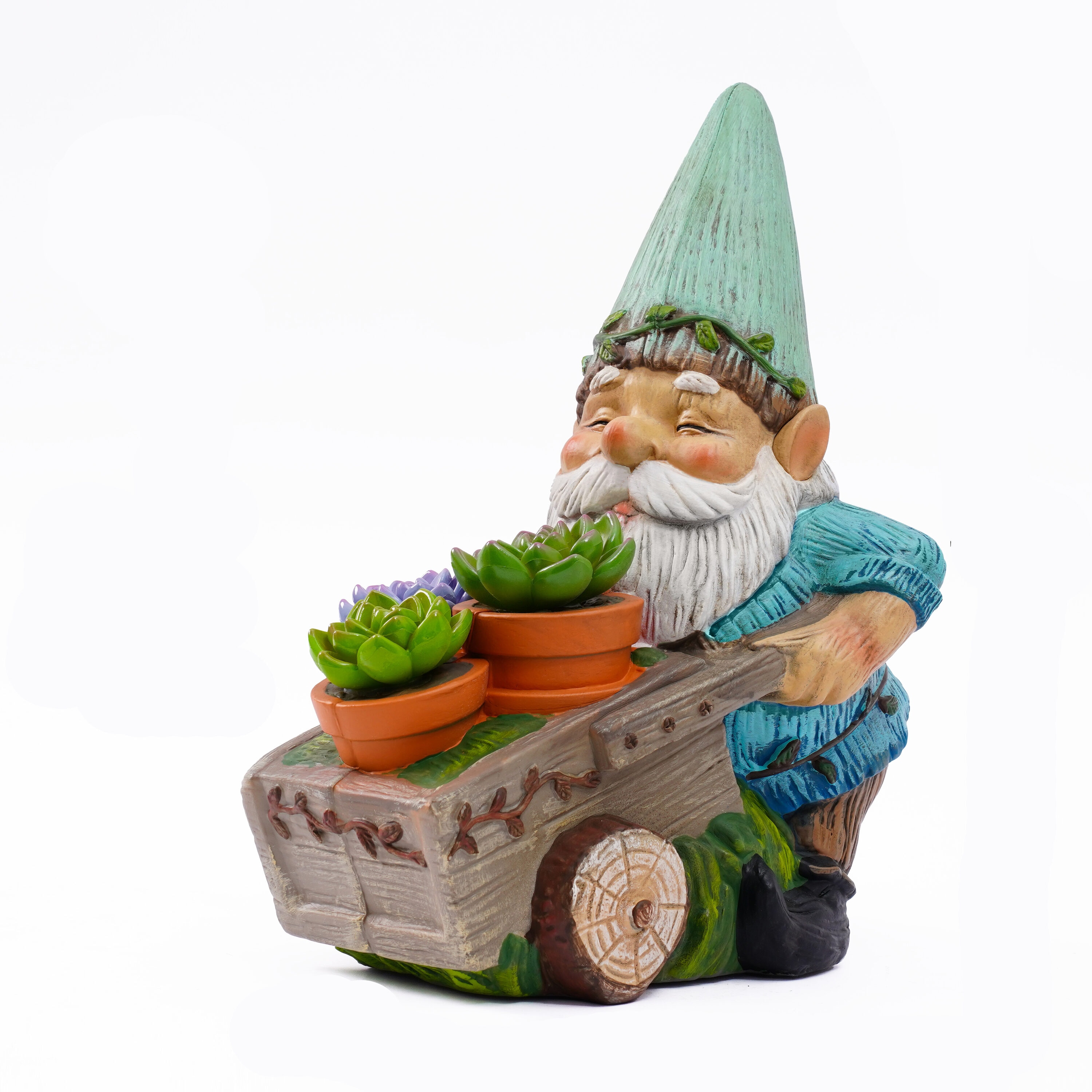 Style Selections 68016072 13.5-in H x 11-in W Multiple colors/finishes Gnome Garden Statue