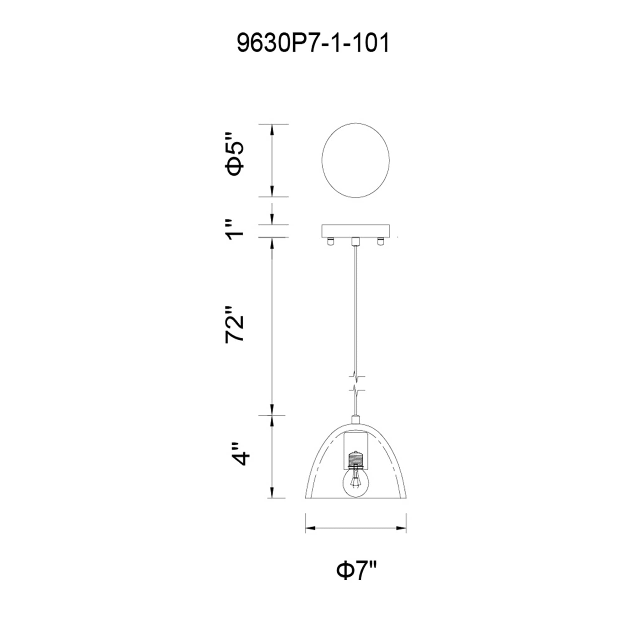 CWI Lighting 9630P7-1-101 Pendant-Lights - View #8